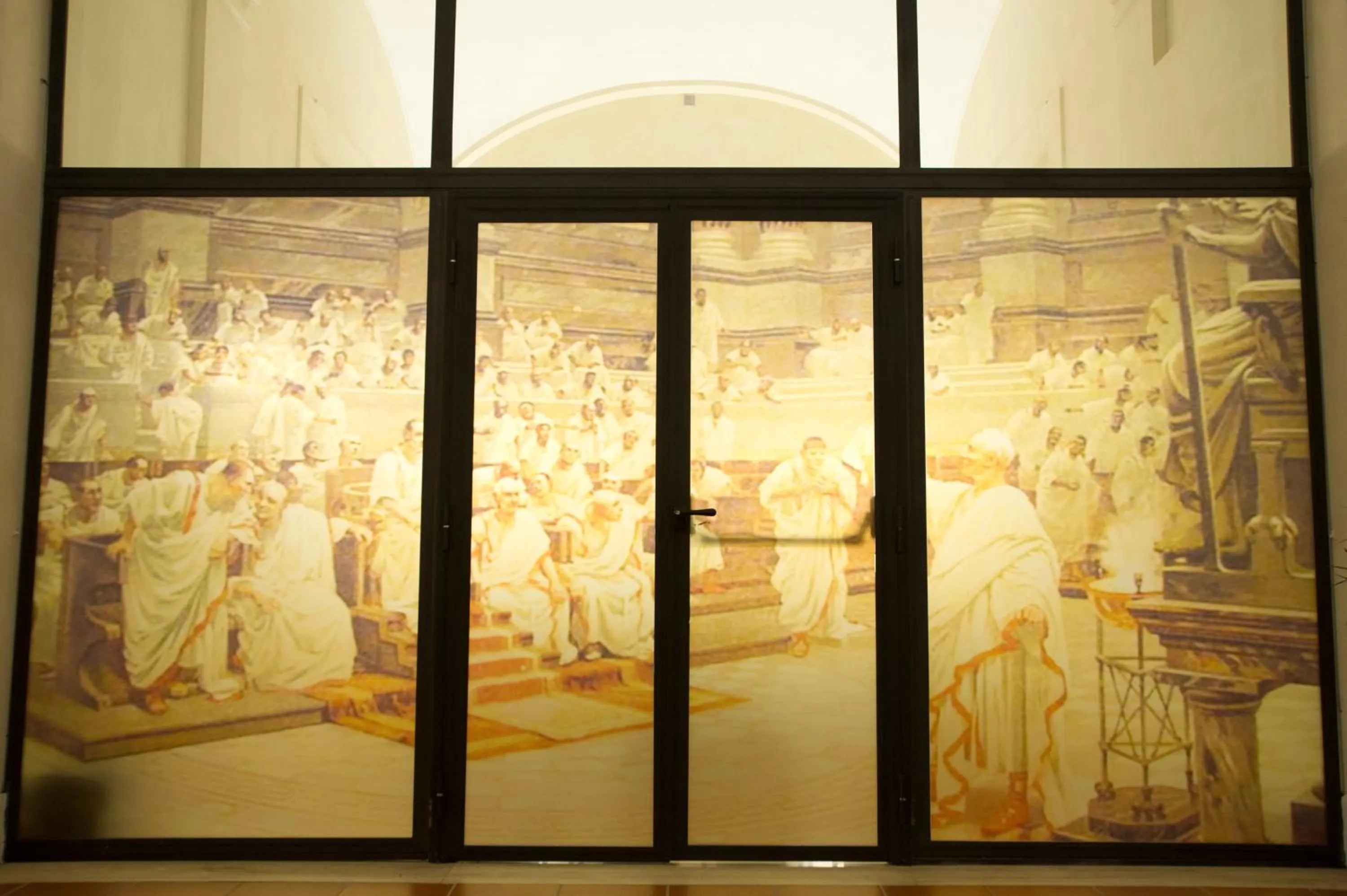 Decorative detail in Domus Sessoriana