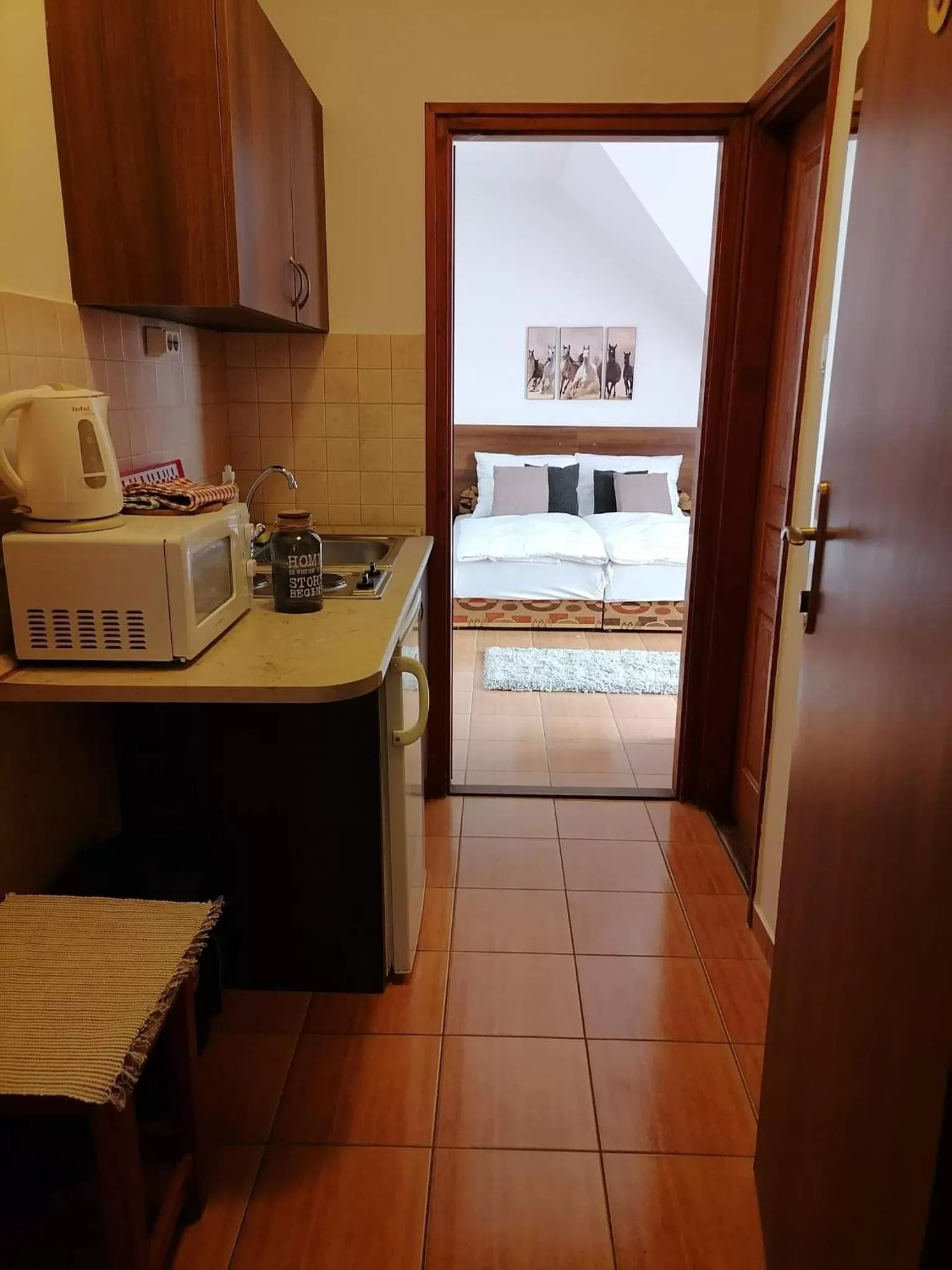 Kitchen/Kitchenette in Aqua Oazis Apartman