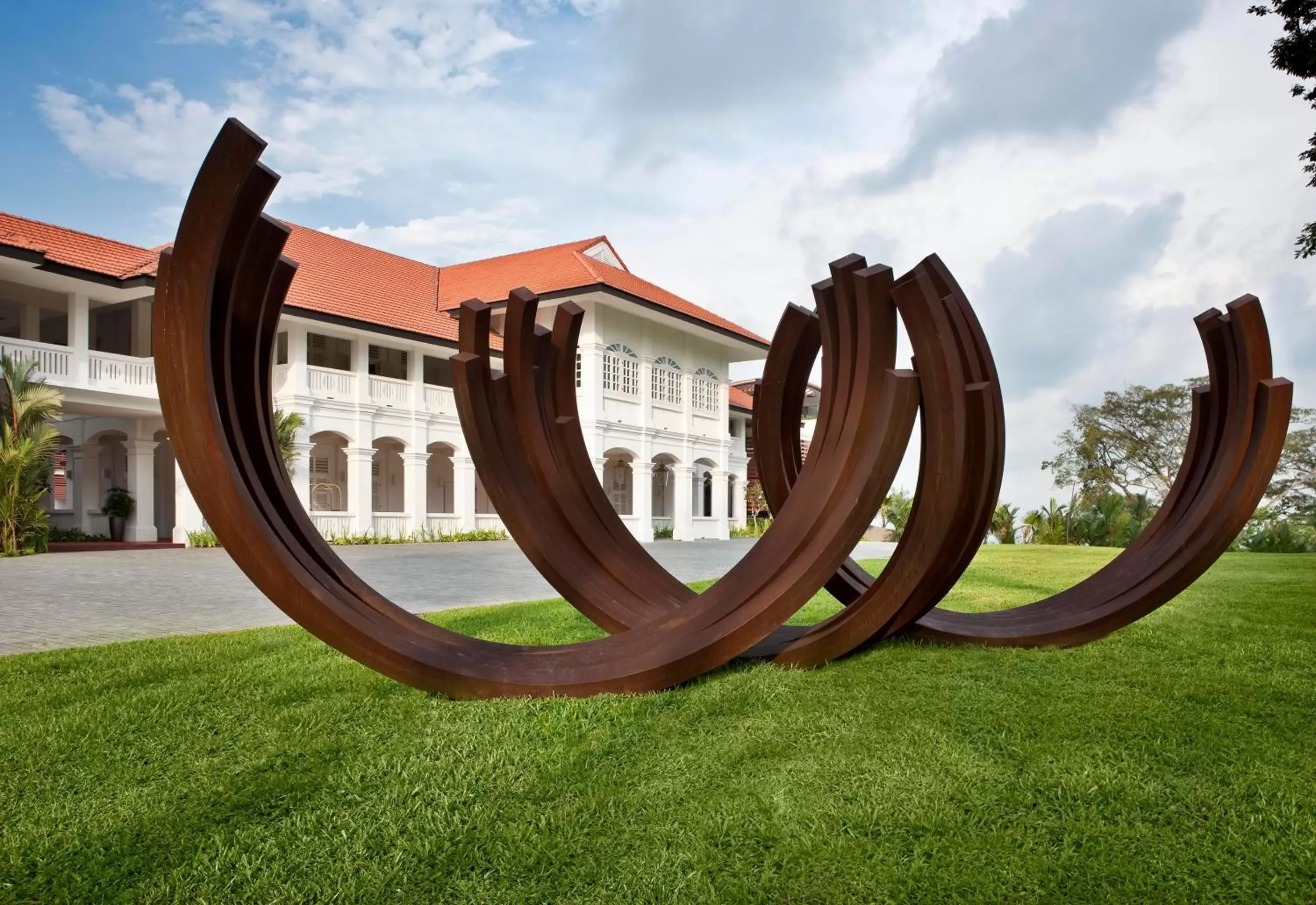 Facade/entrance in Capella Singapore Facade/entrance in Capella Singapore