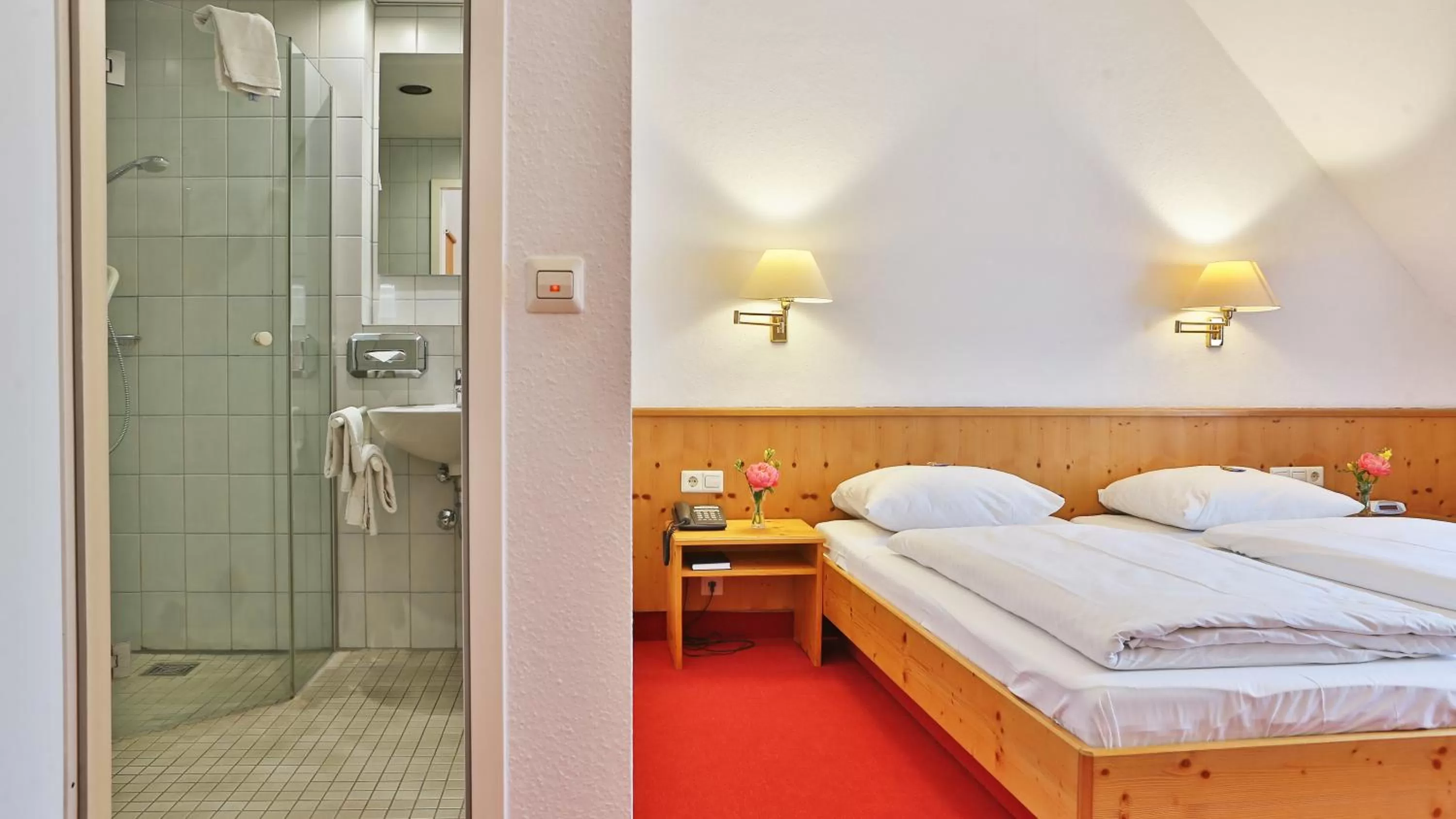 Bed in Hotel Restaurant Krokodil