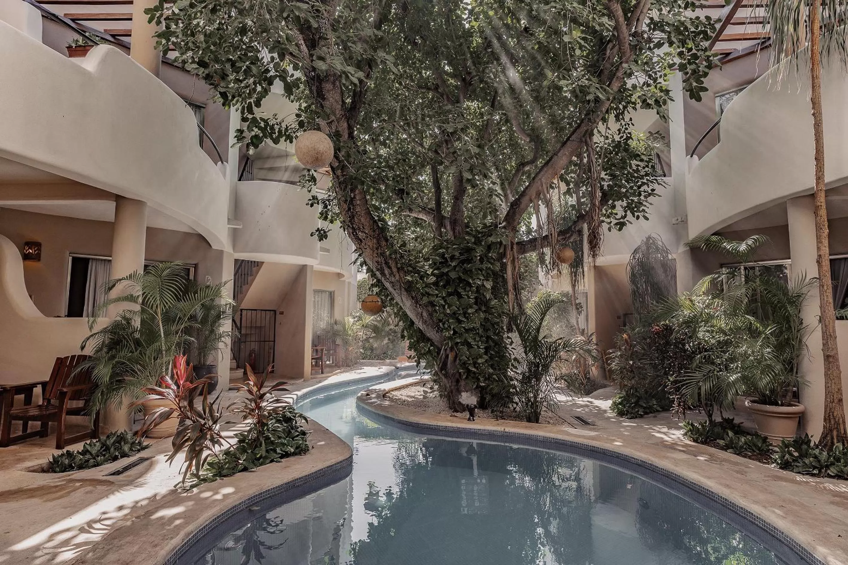 Swimming pool in Boutique Hotel Posada 06 Tulum