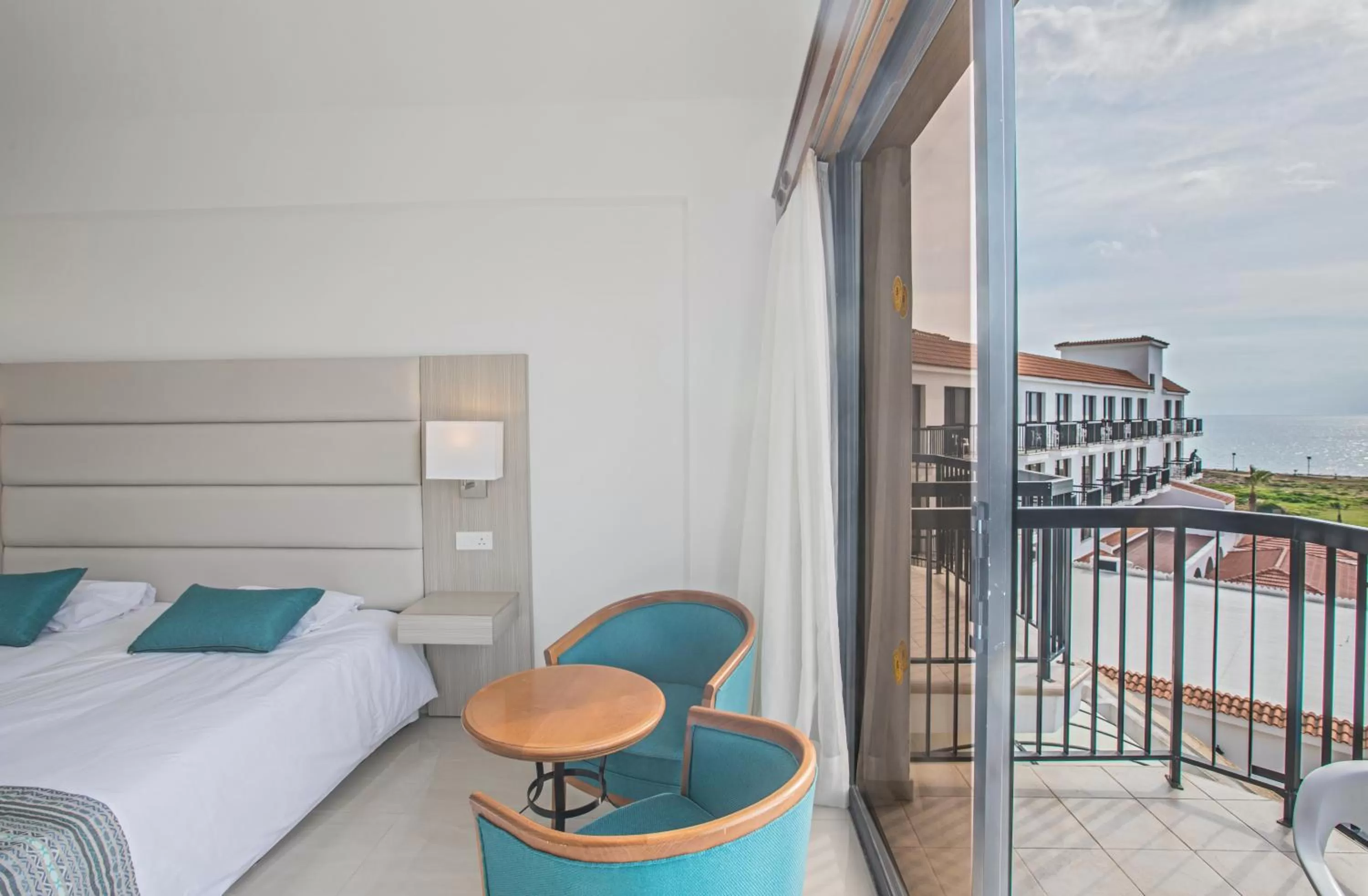 Balcony/Terrace, Bed in Anmaria Beach Hotel & Spa