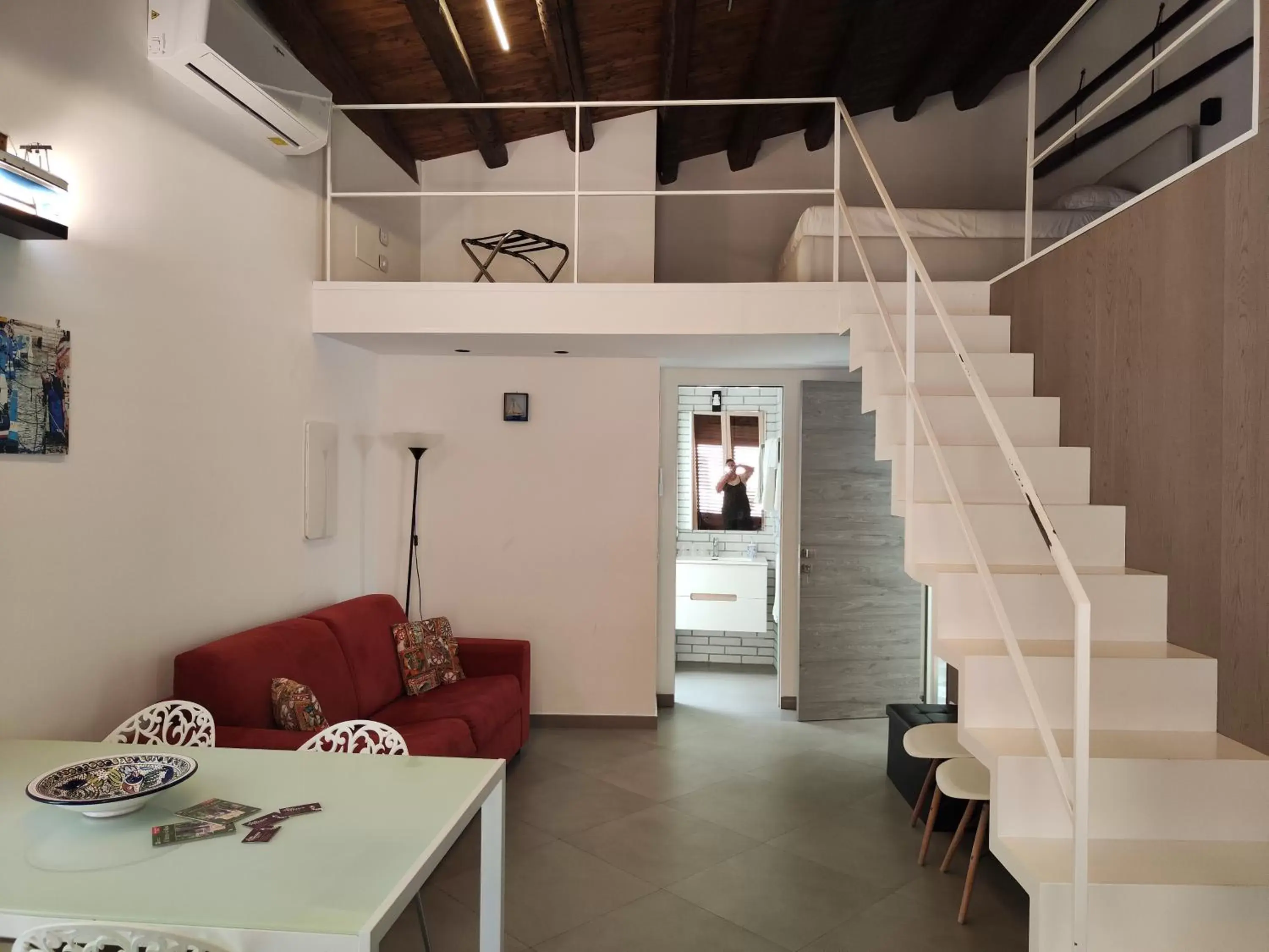 Living room, Seating Area in San Francesco Rooms and Apartment with Terrace in Palermo