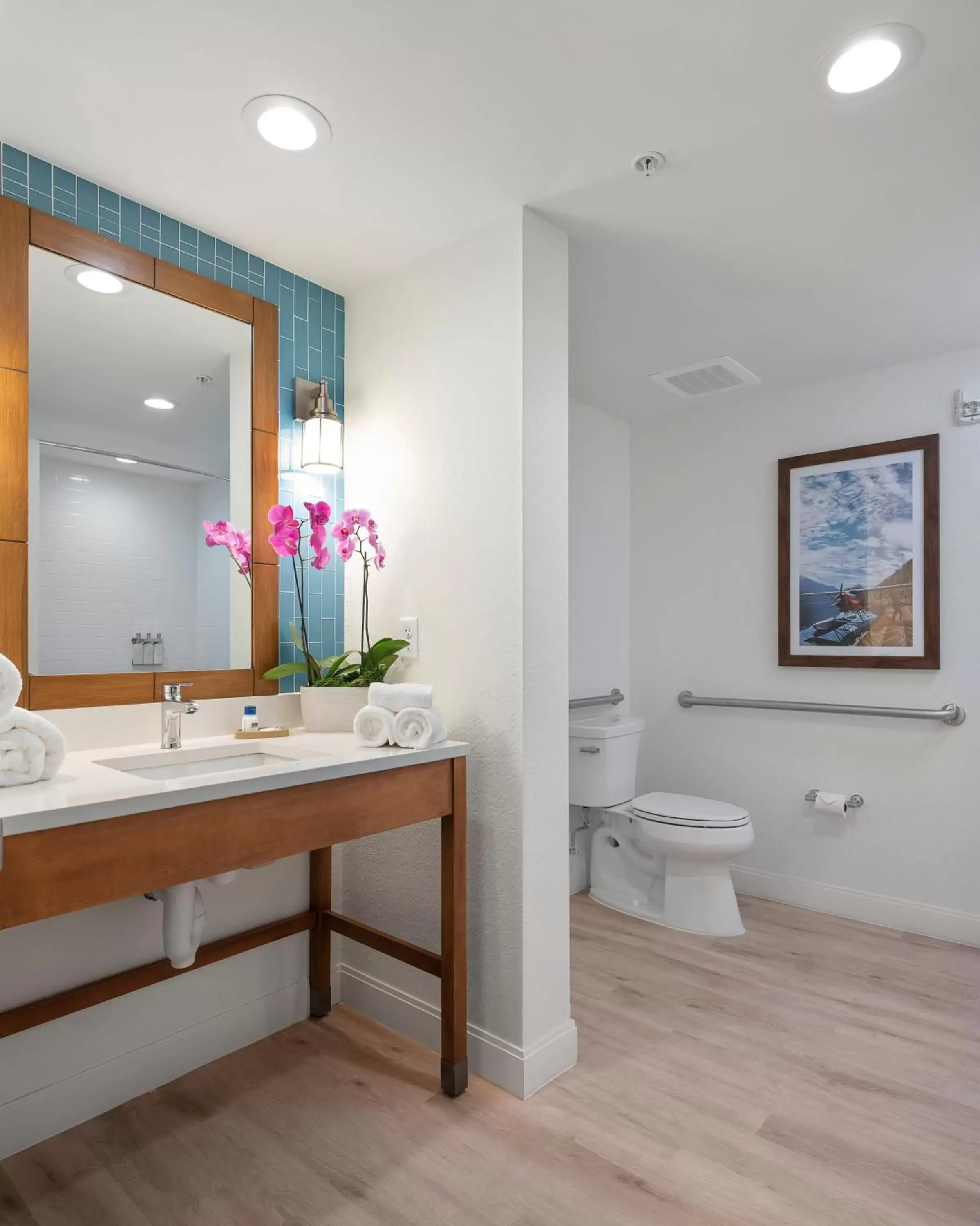 Bathroom in Compass Hotel by Margaritaville Anna Maria Sound