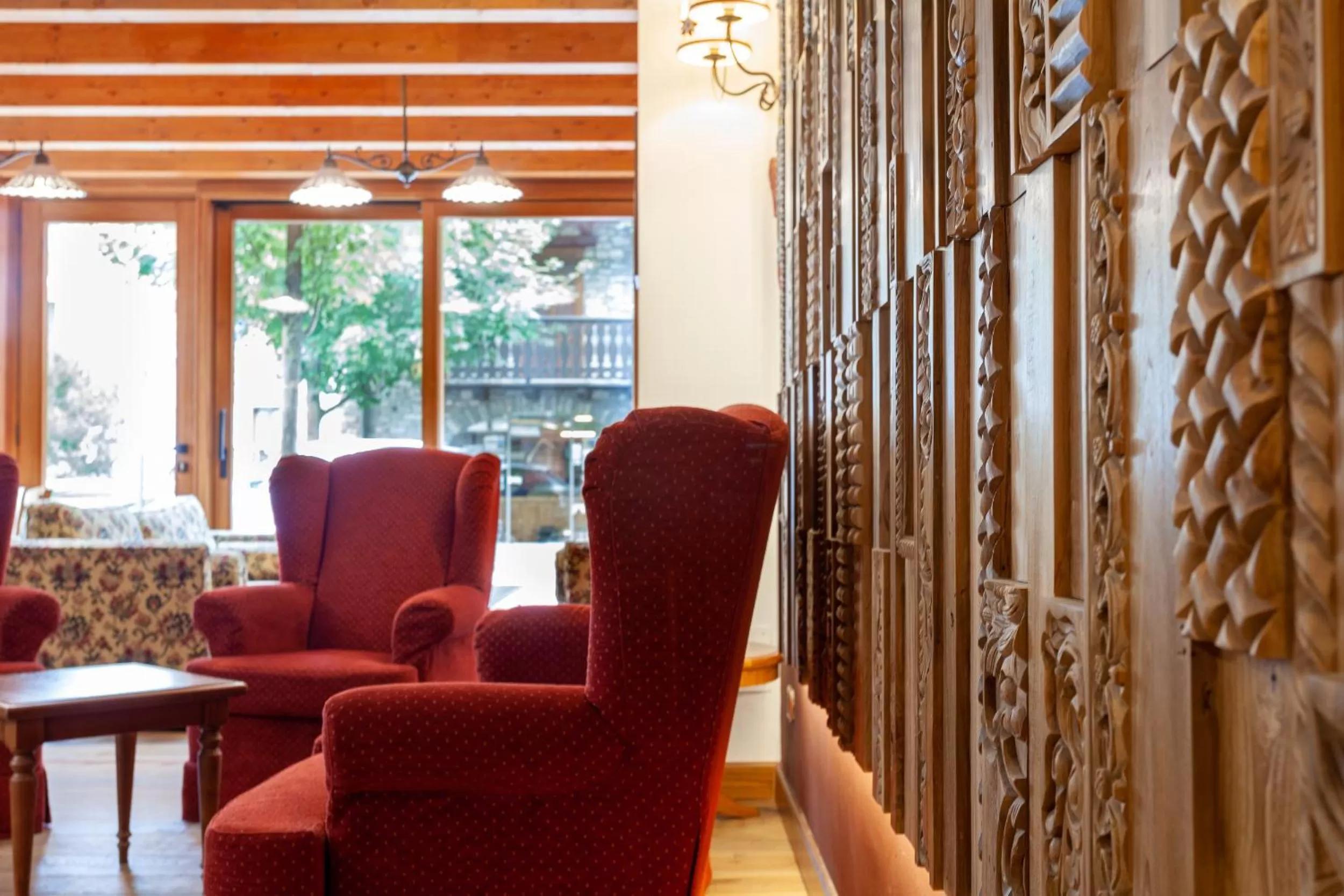 Seating area in Residence Le Grand Chalet