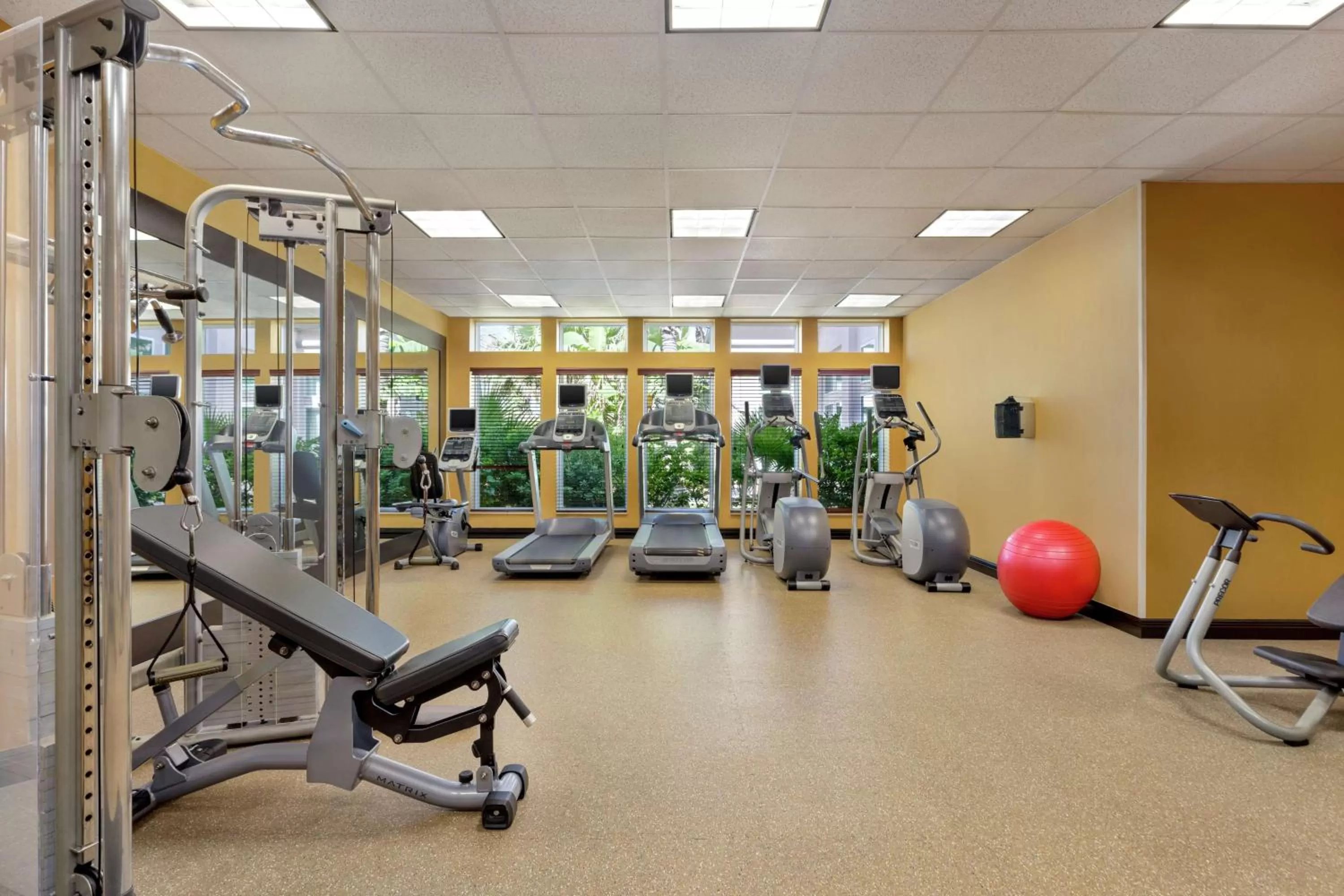 Fitness centre/facilities in Hilton Garden Inn South Padre Island Beachfront