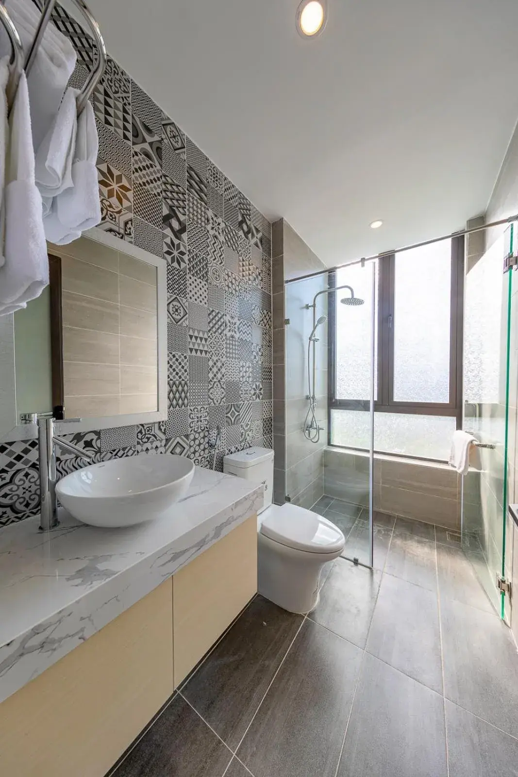 Shower, Bathroom in Bespoke Villa Hoian