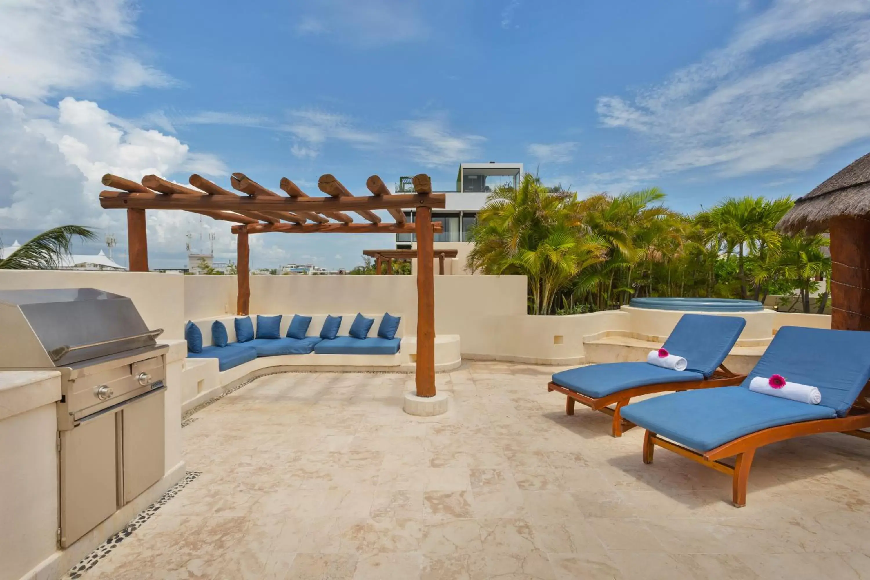 Balcony/Terrace, Swimming Pool in Porto Playa Condo Hotel and Beach Club