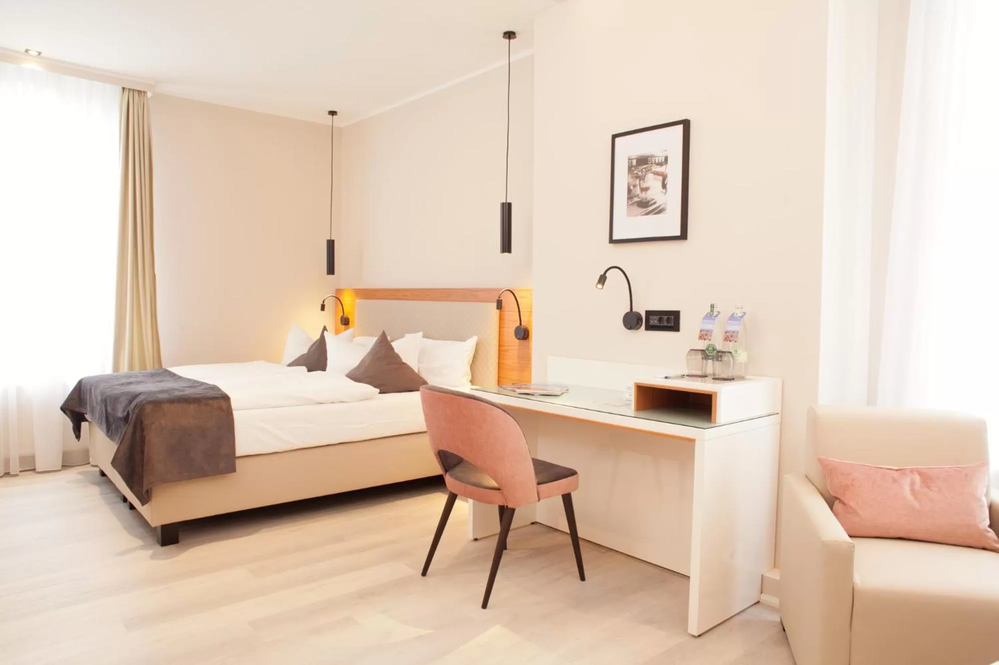 Bed in Hotel Schweriner Hof