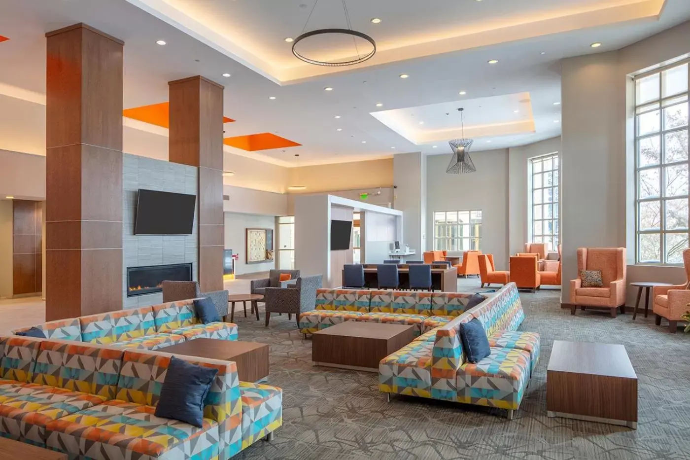 Lobby or reception in Collegian Hotel & Suites, Trademark Collection by Wyndham Lobby or reception in Collegian Hotel & Suites, Trademark Collection by Wyndham