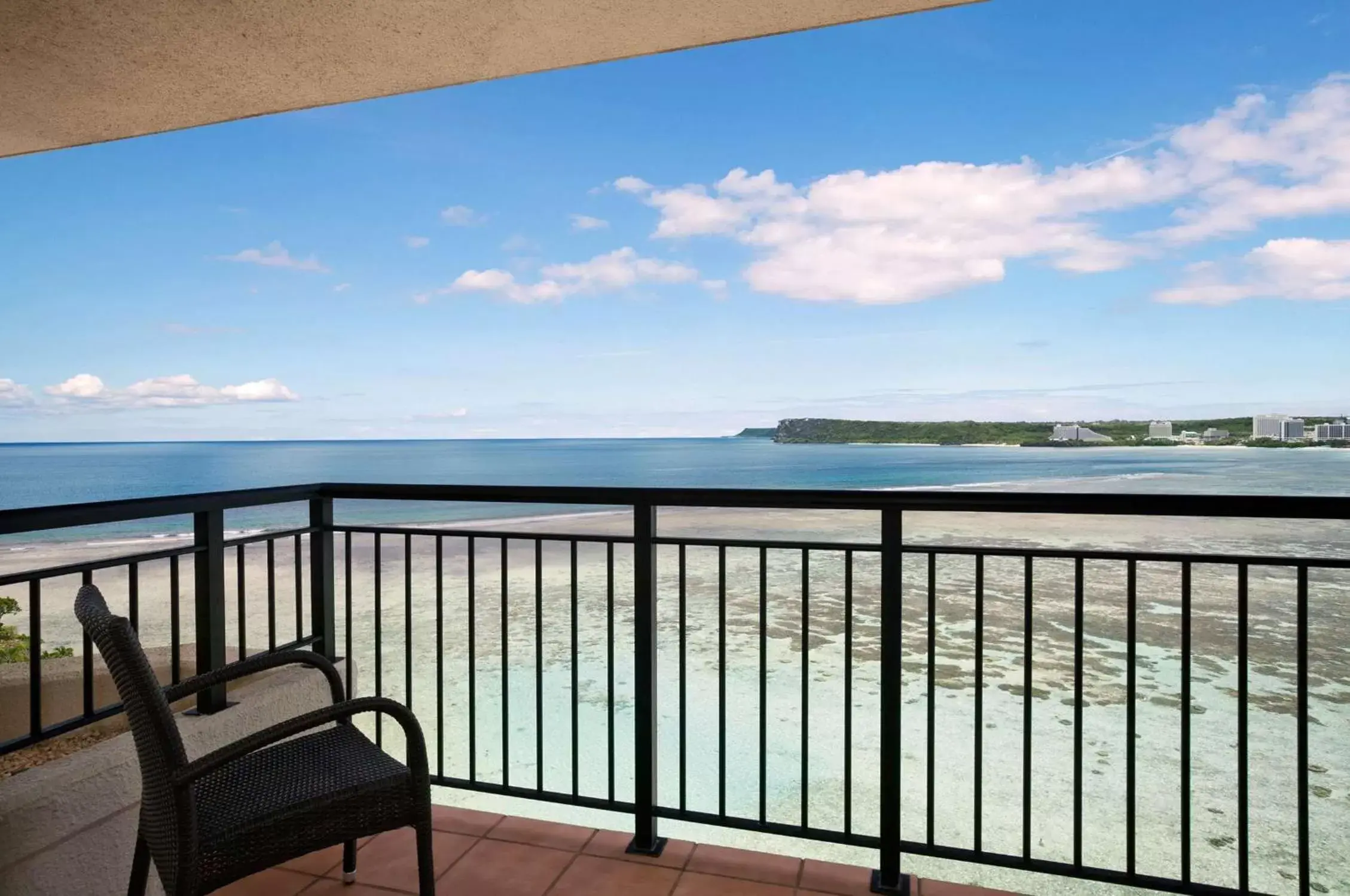 Bed, Balcony/Terrace in Hilton Guam Resort & Spa