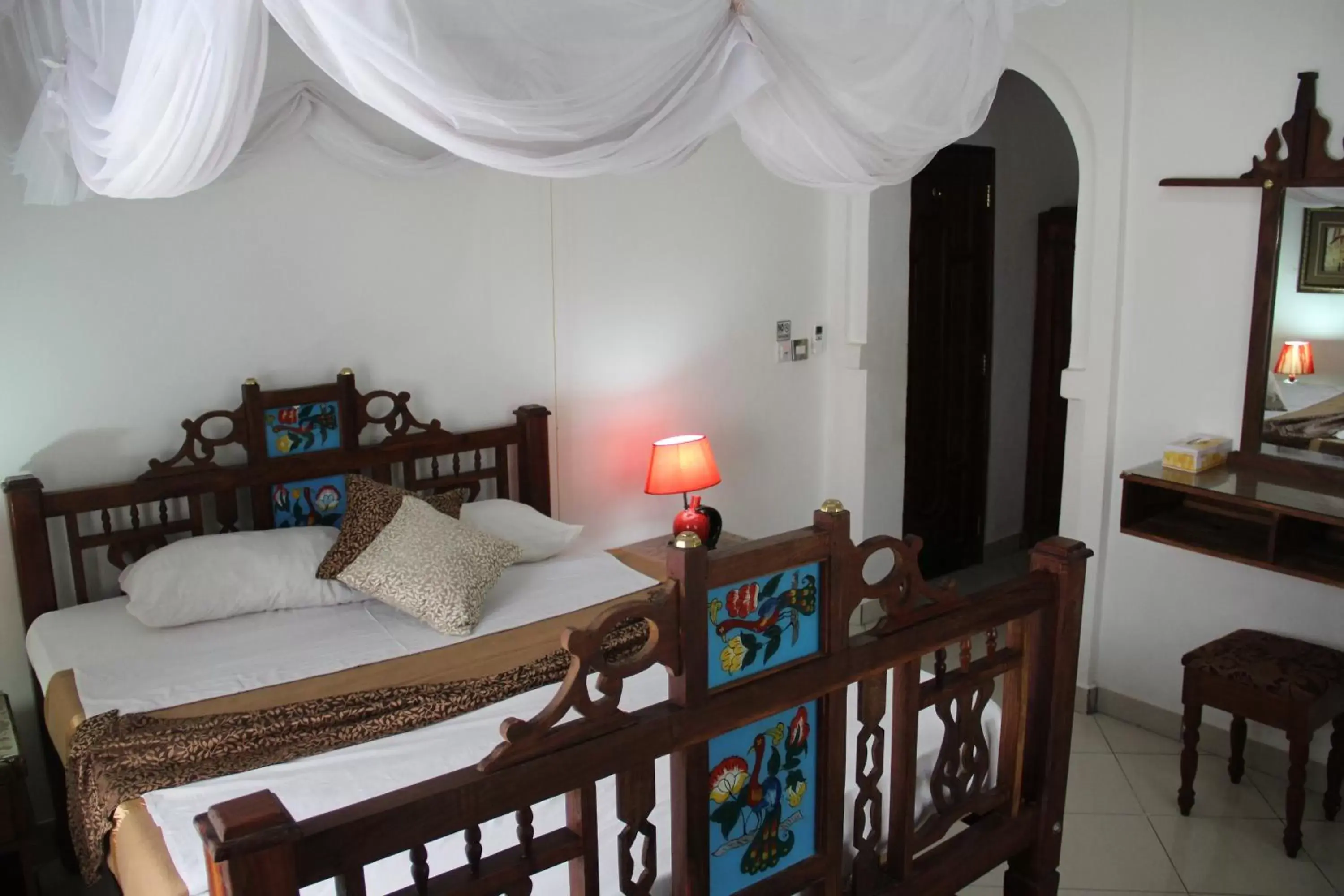 Bed in Al-Minar Hotel