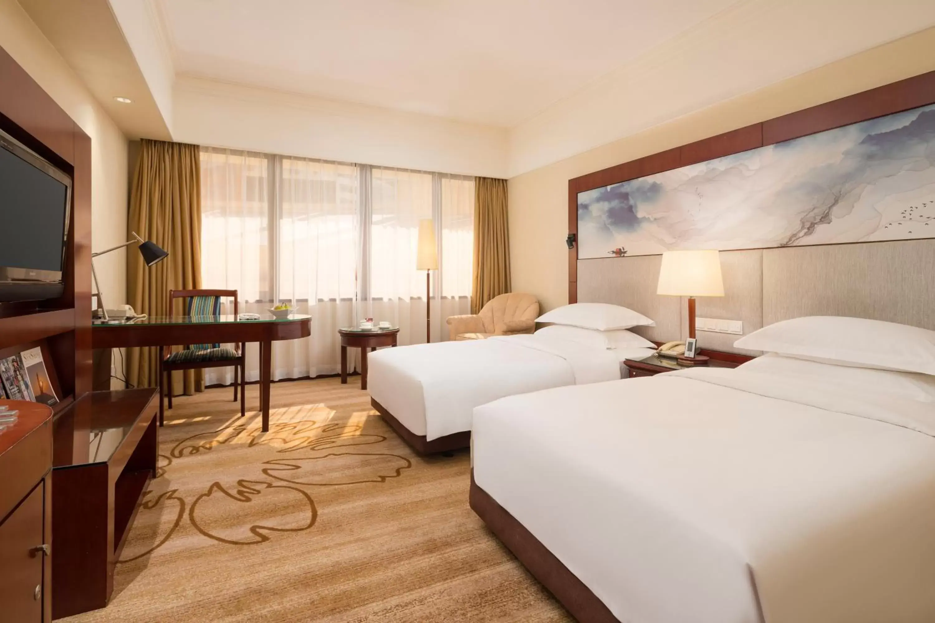 Bed in Shenzhen Sunshine Hotel, Luohu Bed in Shenzhen Sunshine Hotel, Luohu