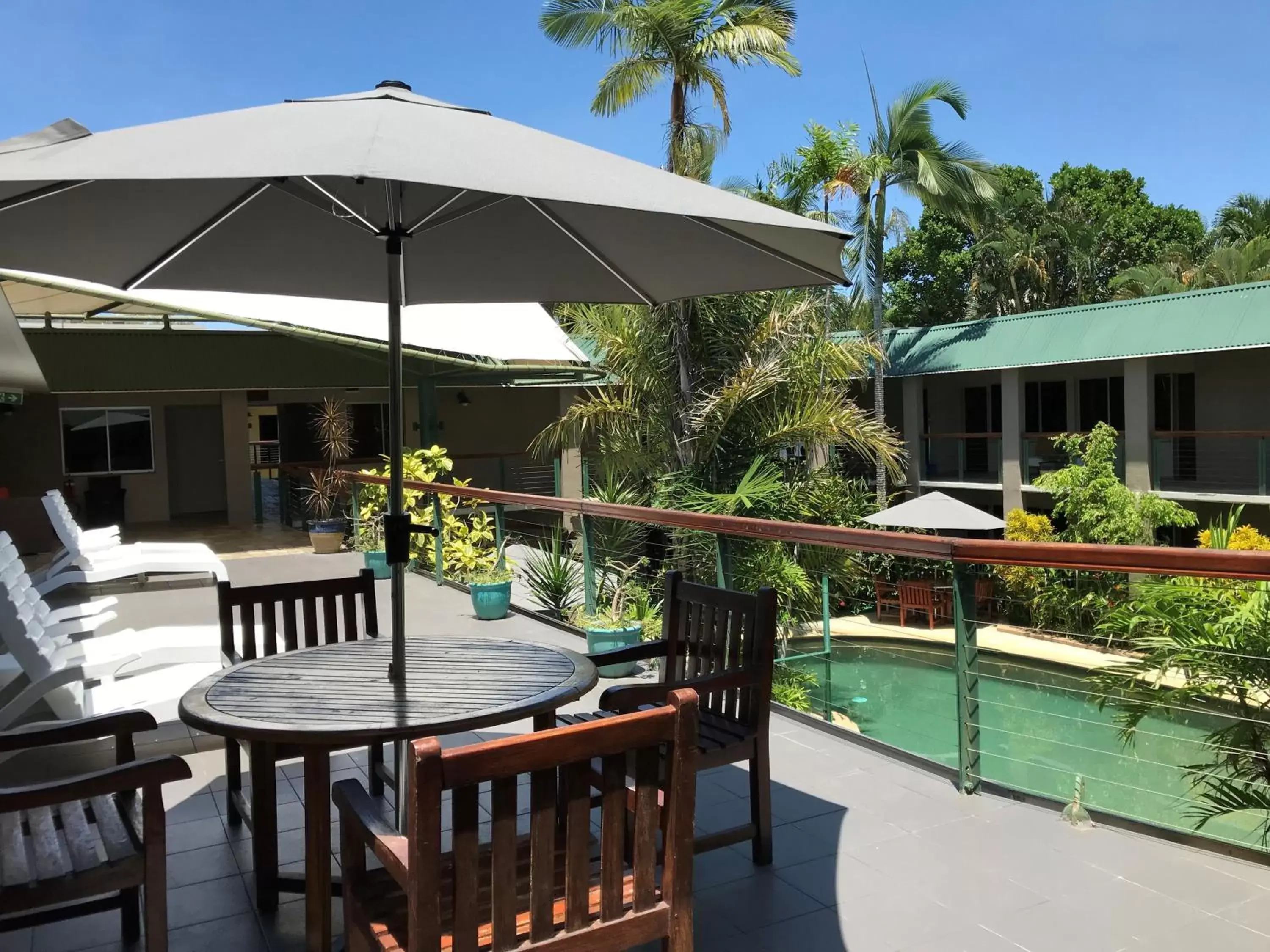 Balcony/Terrace, Swimming Pool in Bay Village Tropical Retreat & Apartments