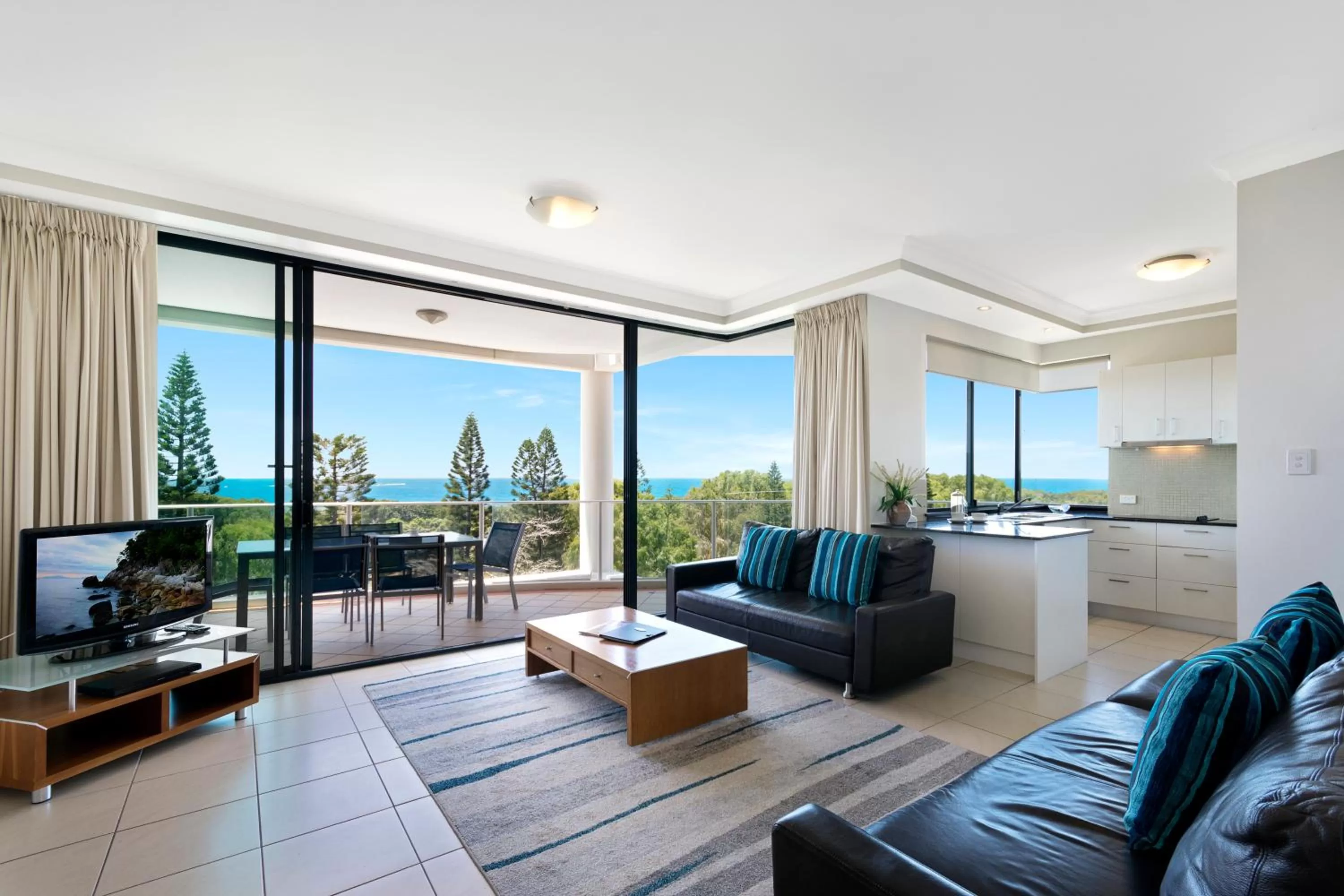Living room in Santorini Twin Waters