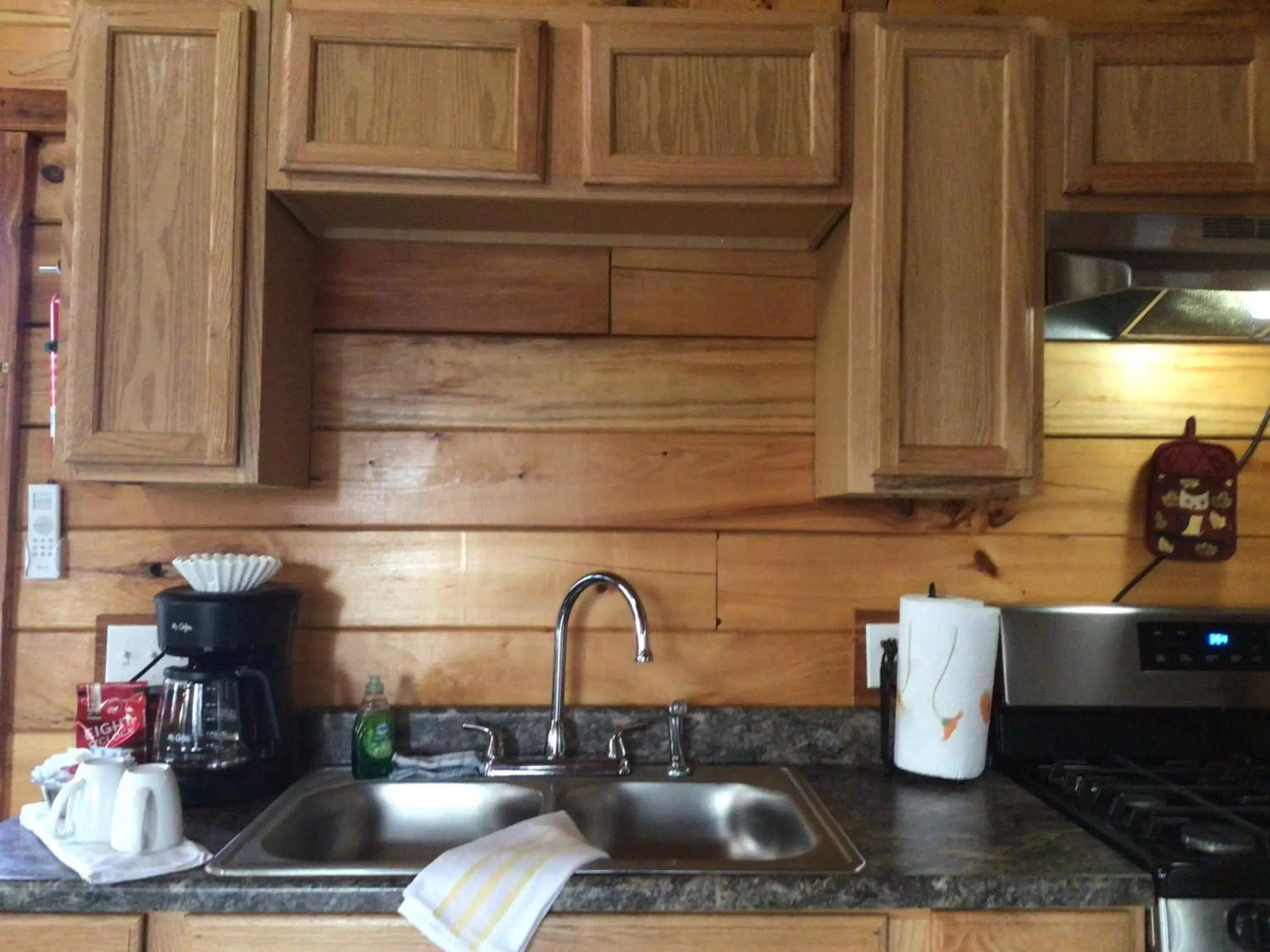 Kitchen or kitchenette, Kitchen/Kitchenette in Kozy Haven Log Cabin Rentals