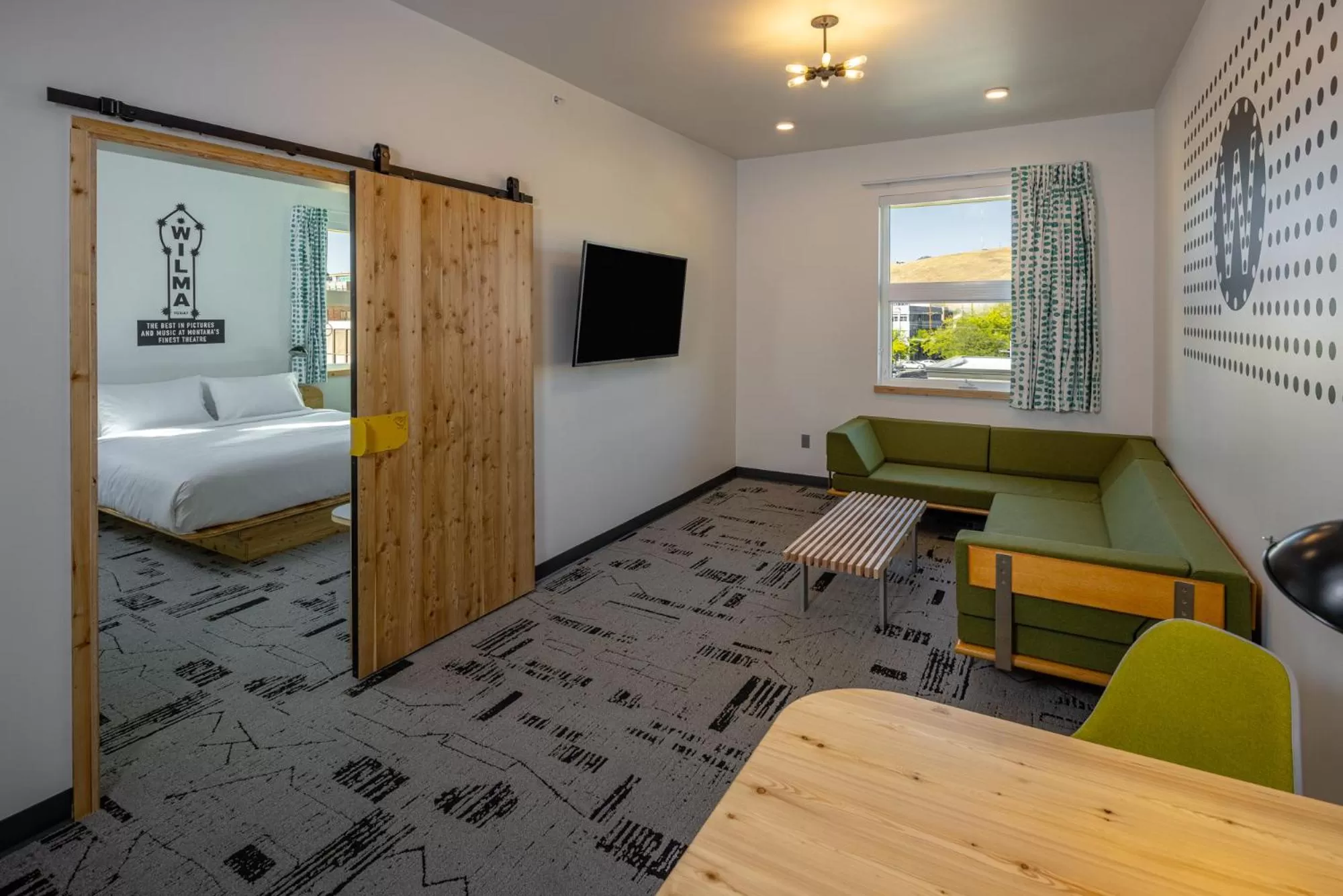 Living room, Bed in The Wren