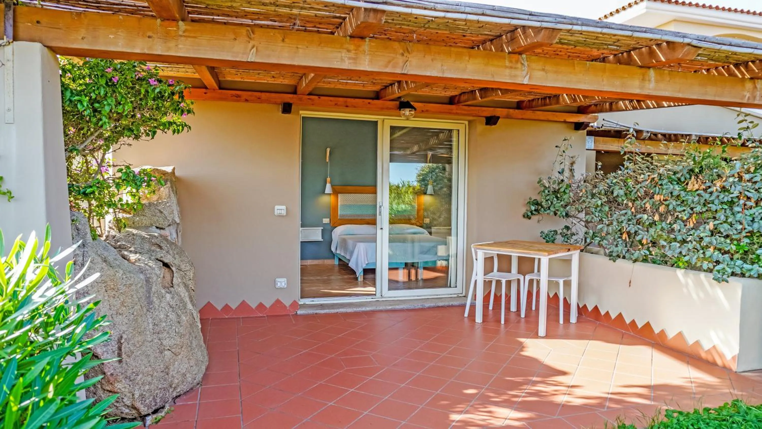 Patio in Residence Hotel Lu Nibareddu