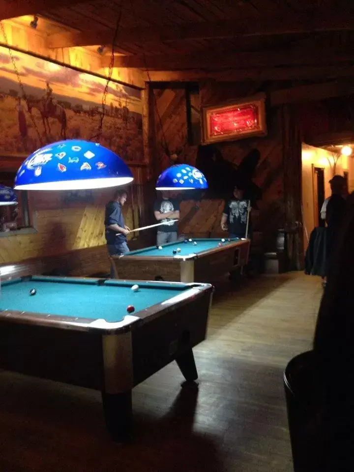 Billiards in Colter's Lodge
