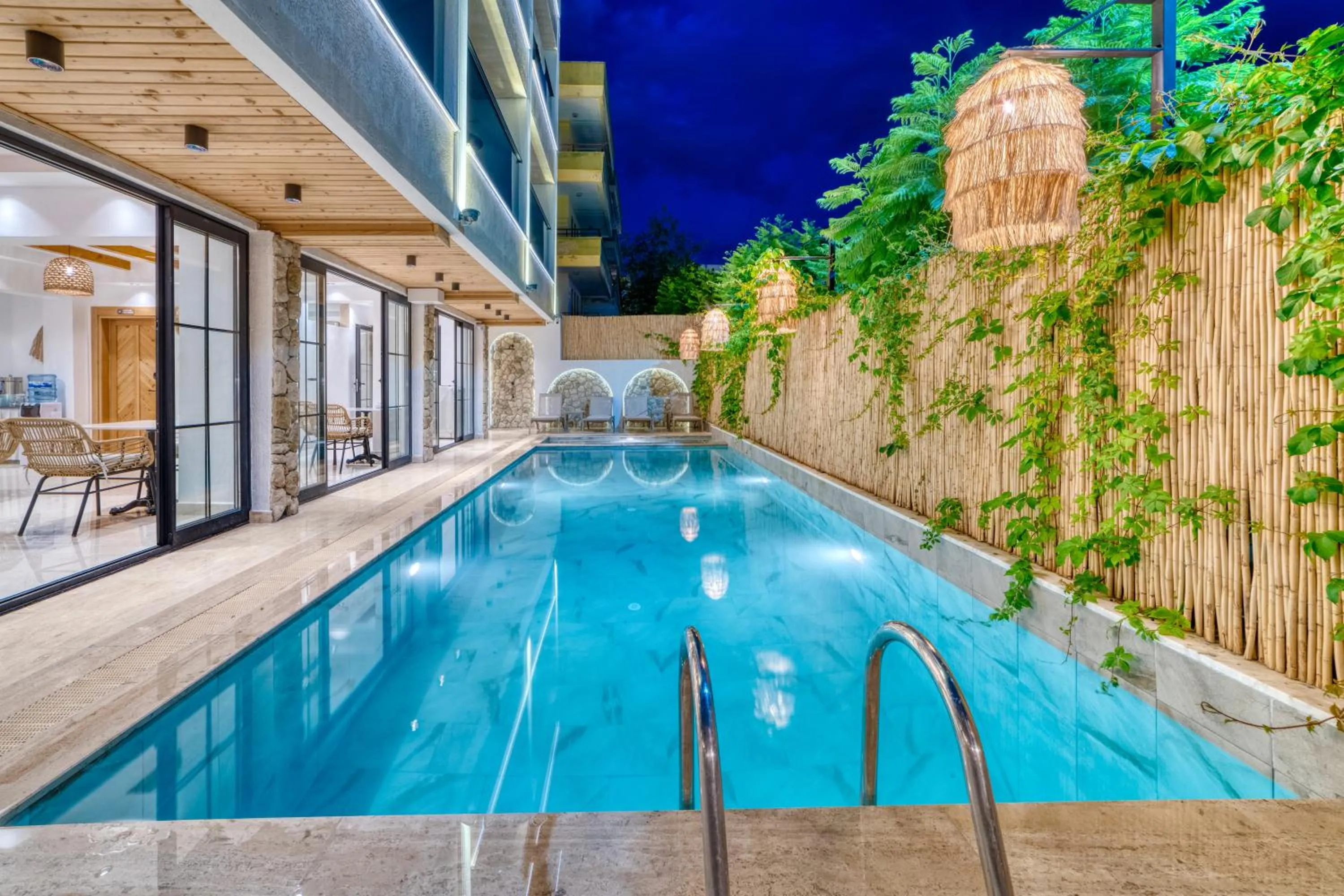 Pool view in Hildegard Hotel