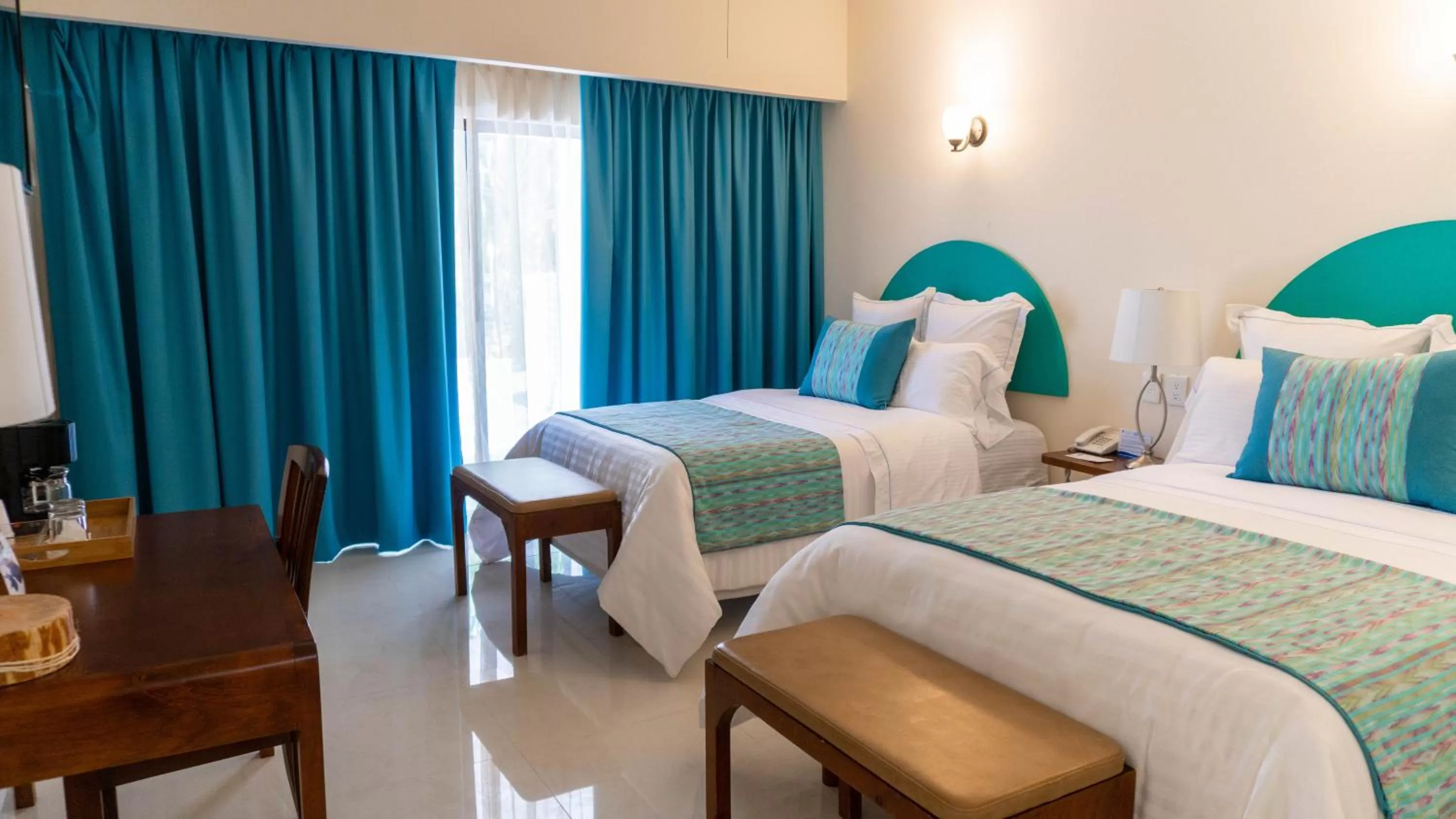 Bed in The Westmarine Waterfront Hotel