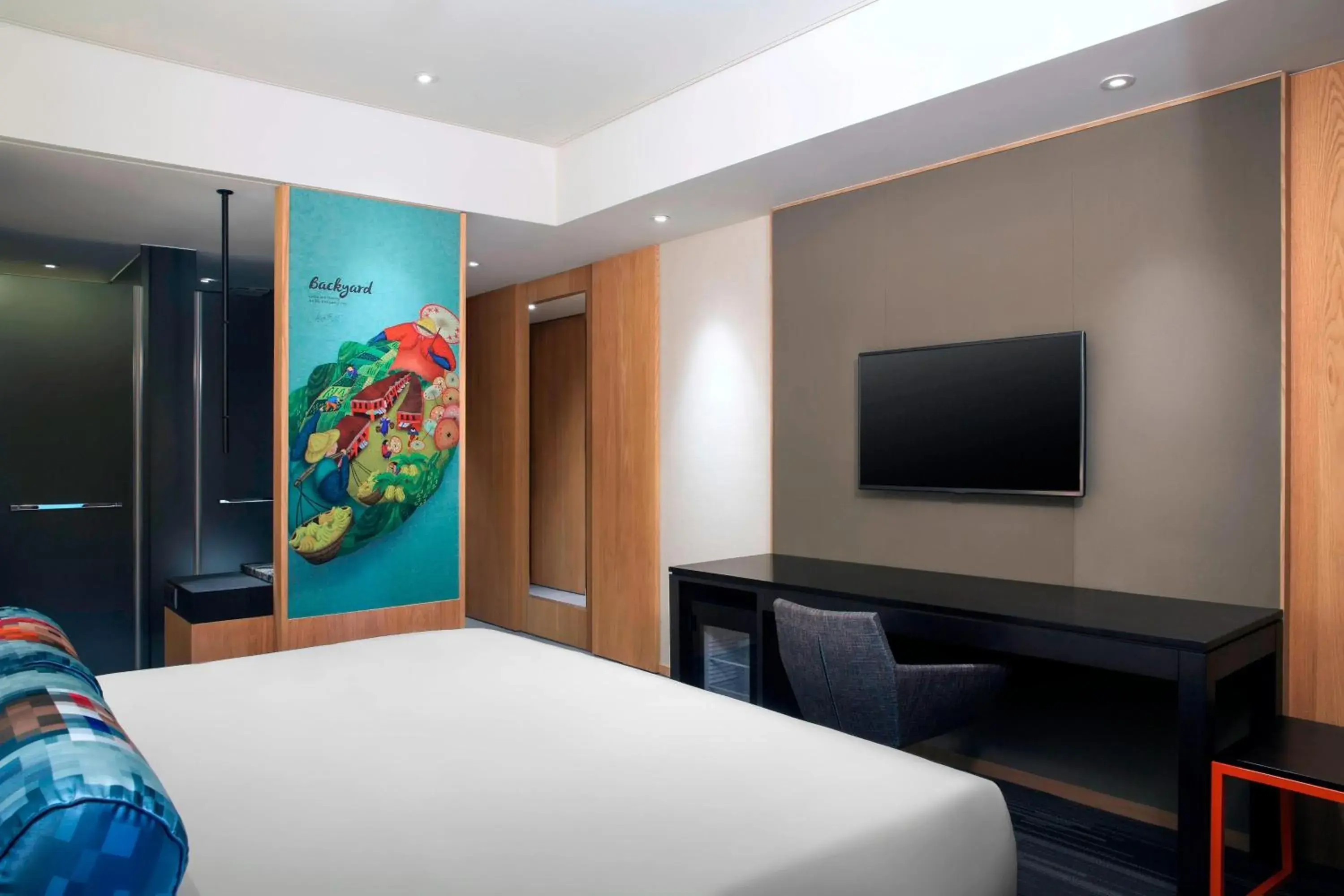 Photo of the whole room, TV/Entertainment Center in Aloft Taipei Zhongshan