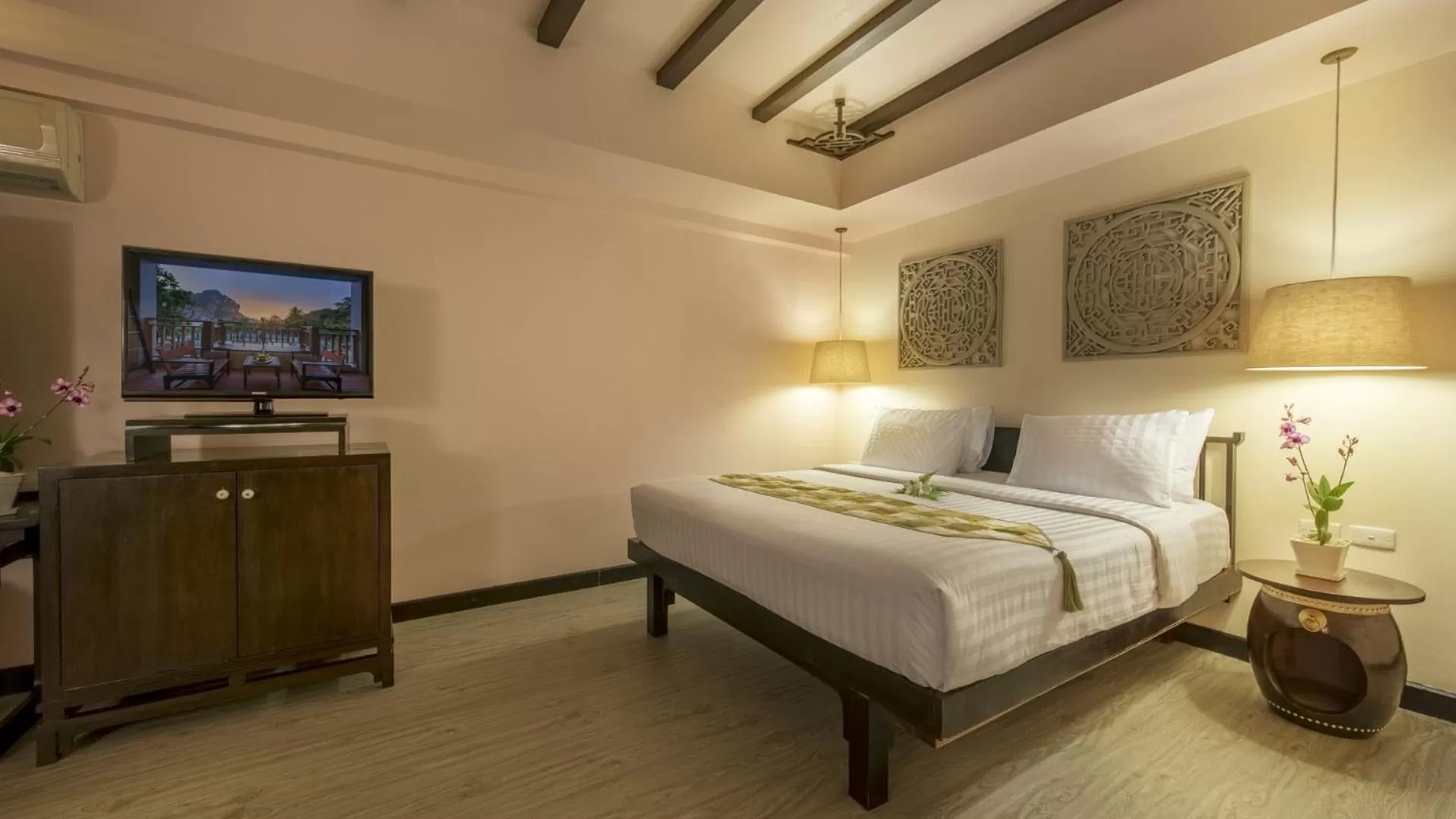 Decorative detail, Bed in Krabi Chada Resort