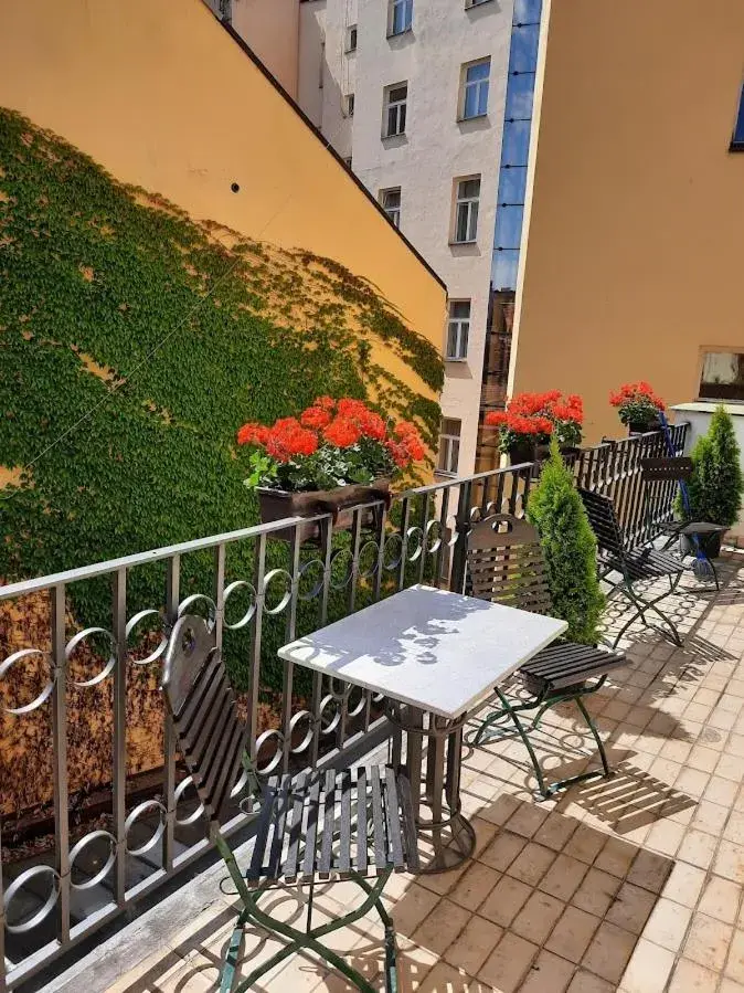 Balcony/Terrace in Antik Hotel Prague