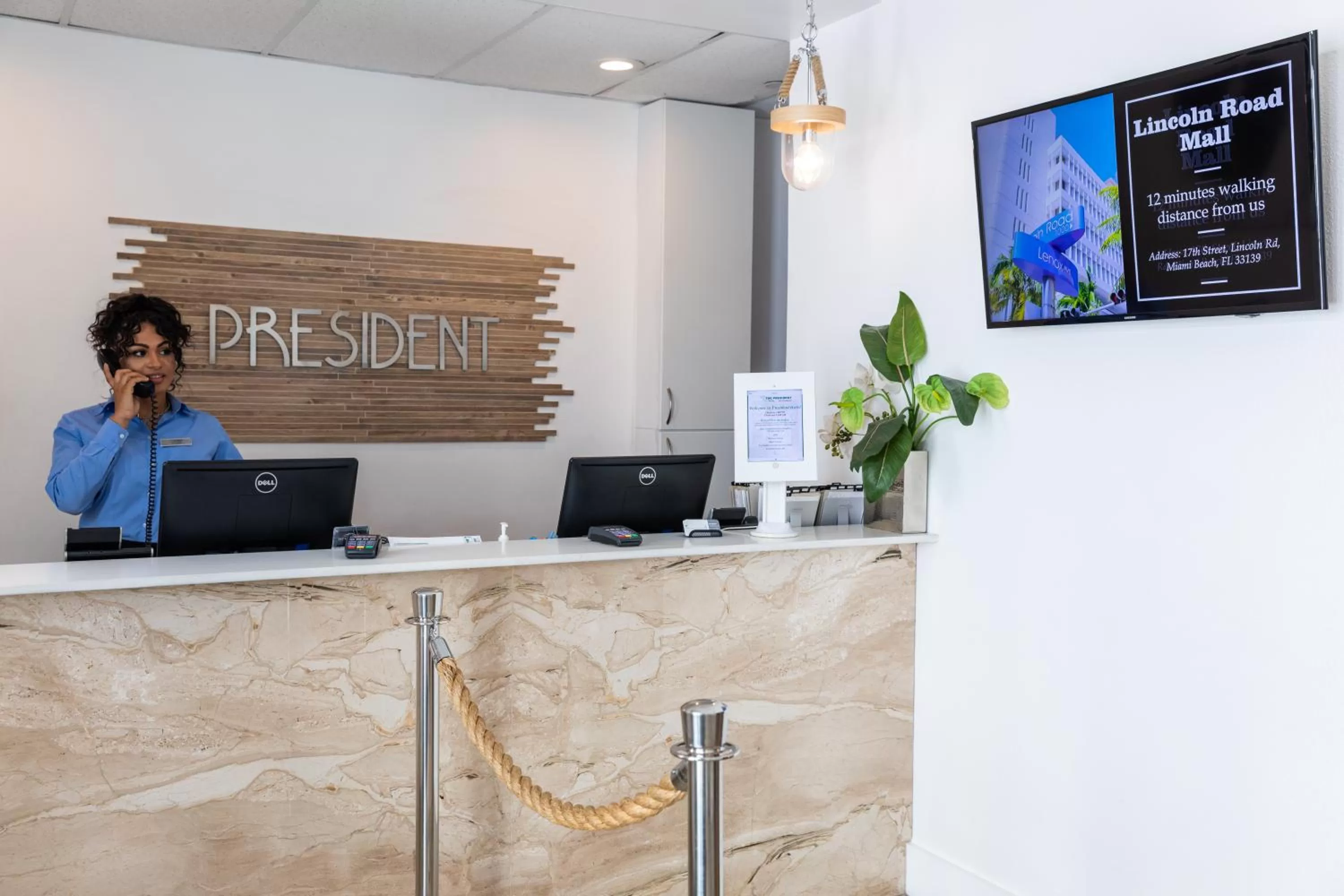 Property logo or sign in President Hotel