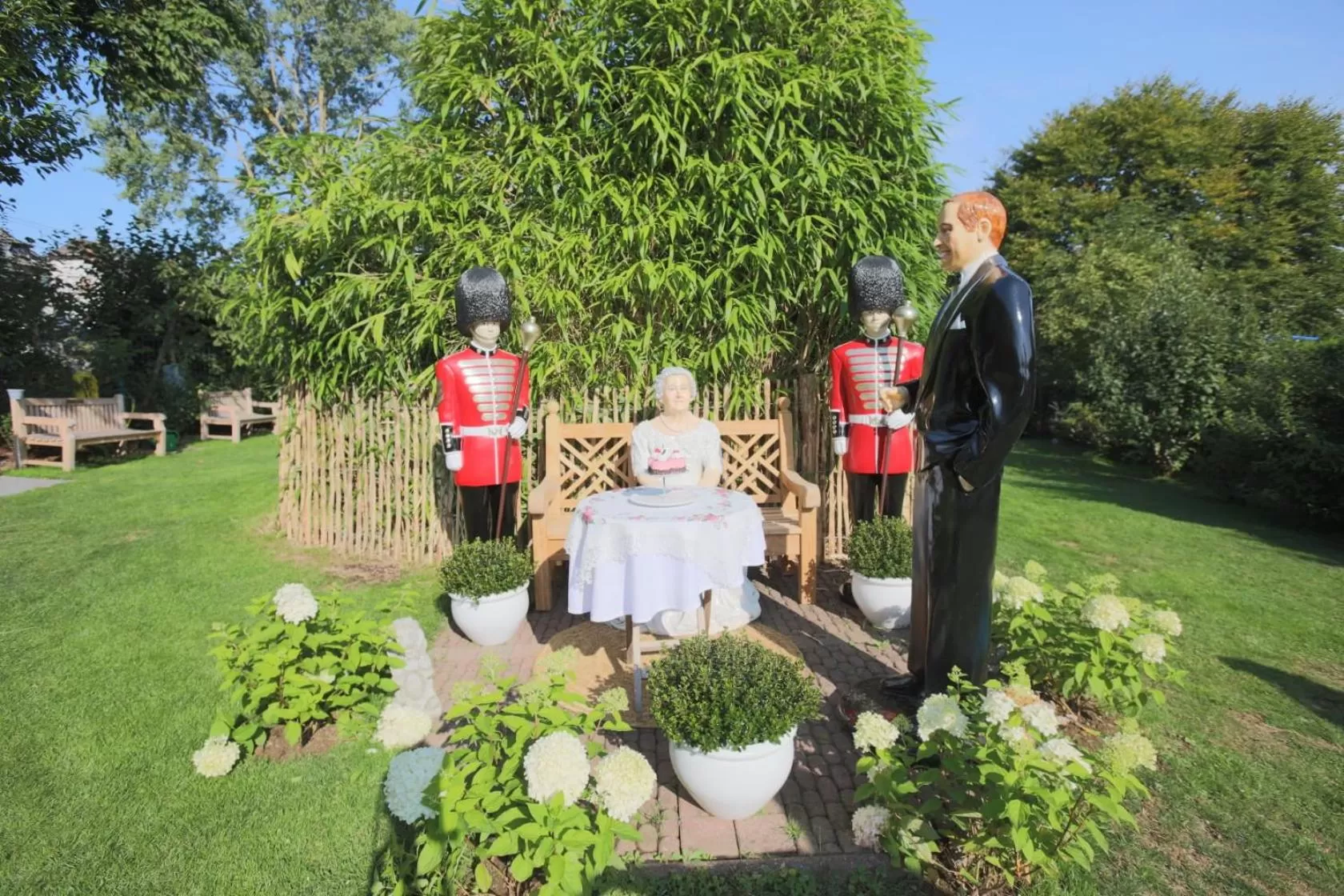 Garden in The Little Britain Inn Themed Hotel One of a Kind In Europe