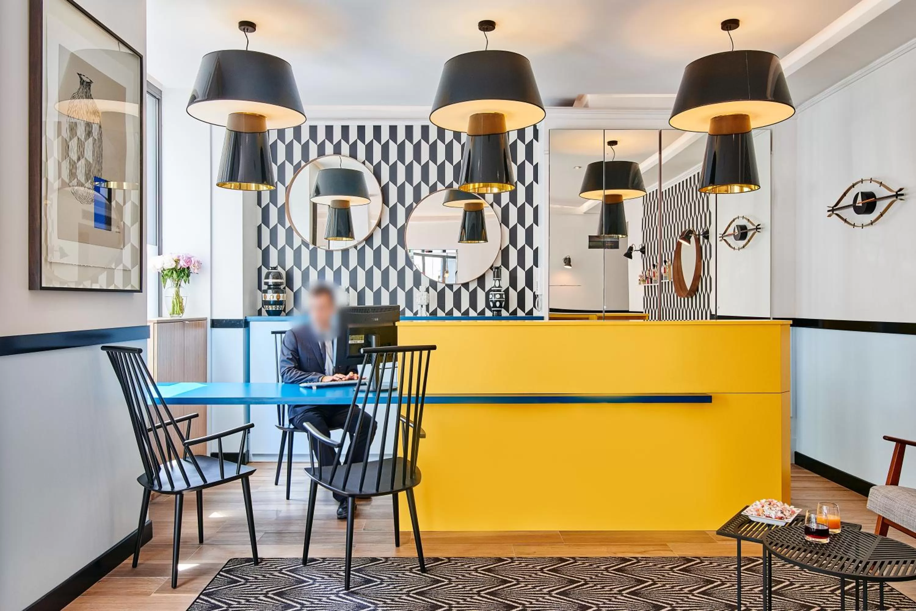 Lobby or reception in Hôtel Augustin - Astotel