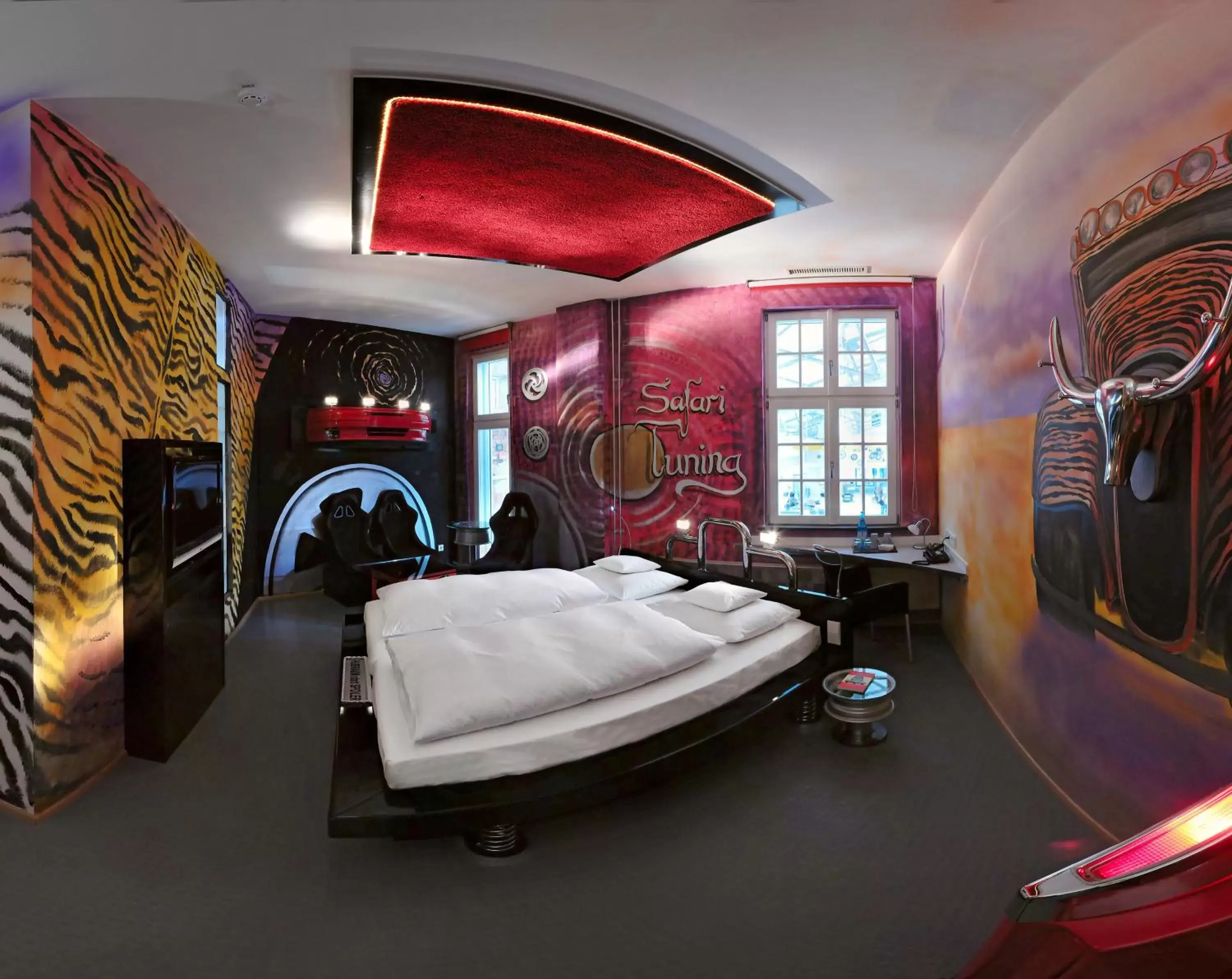 Bed in V8 HOTEL Classic Motorworld Region Stuttgart Bed in V8 HOTEL Classic Motorworld Region Stuttgart