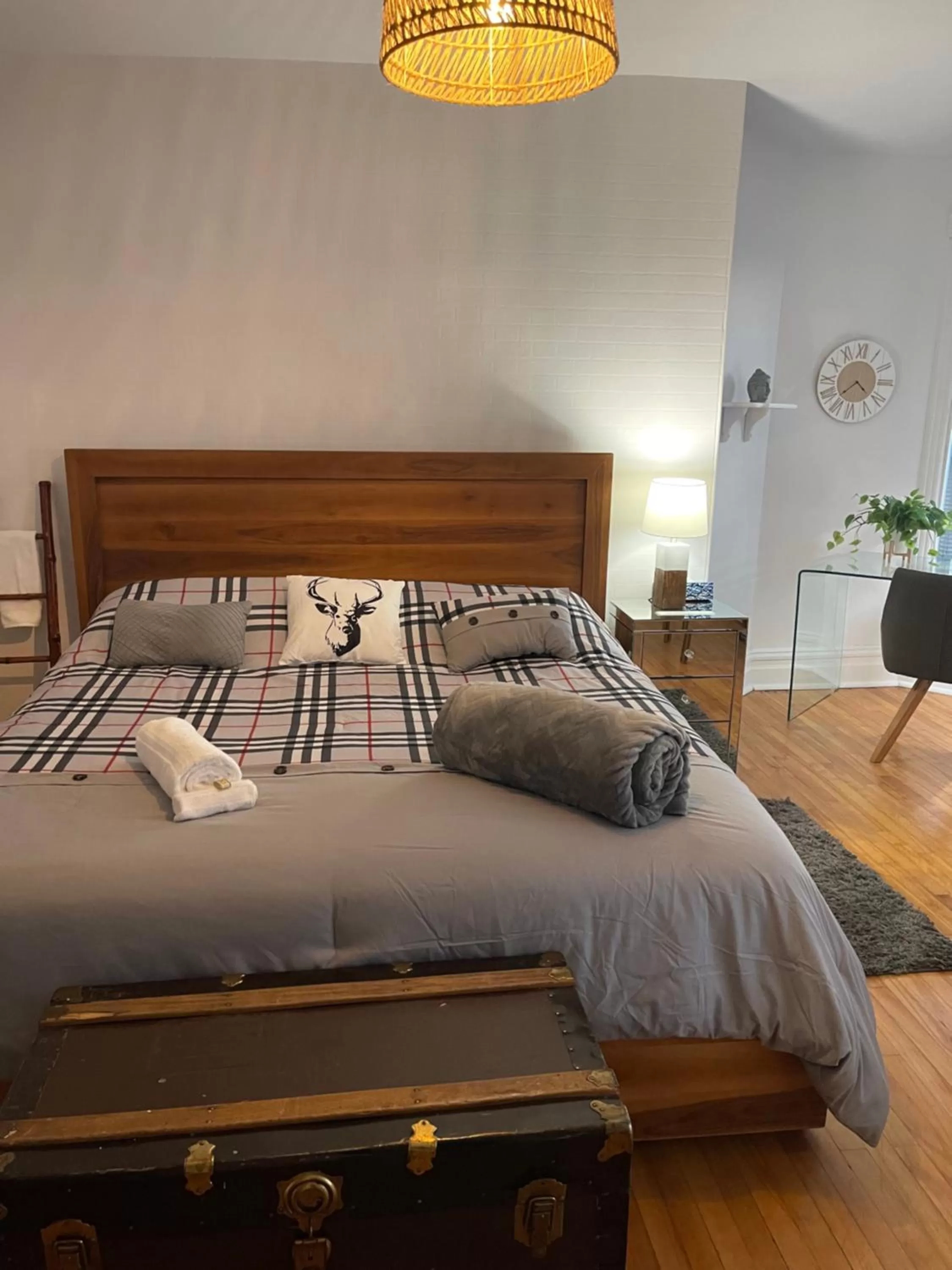 Bed in Gîte et Bistro Jazz Namasté