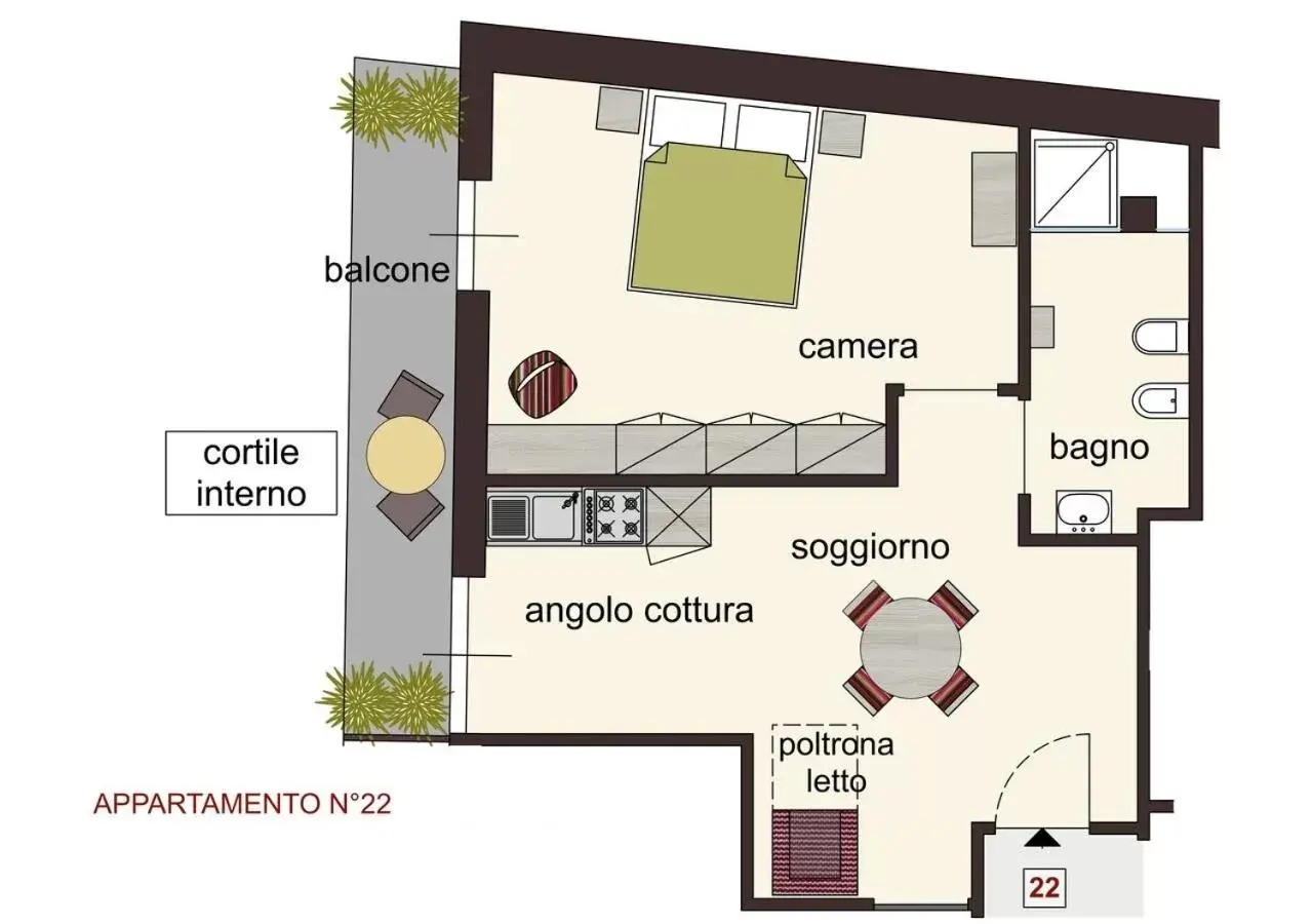 Floor Plan in HH Hermoso Housing ALESSANDRIA