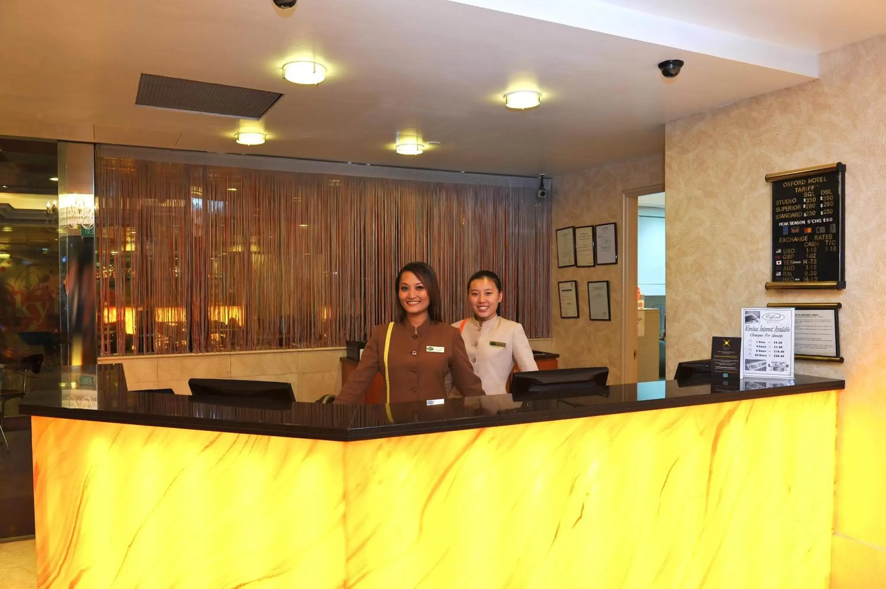 Staff in Oxford Hotel