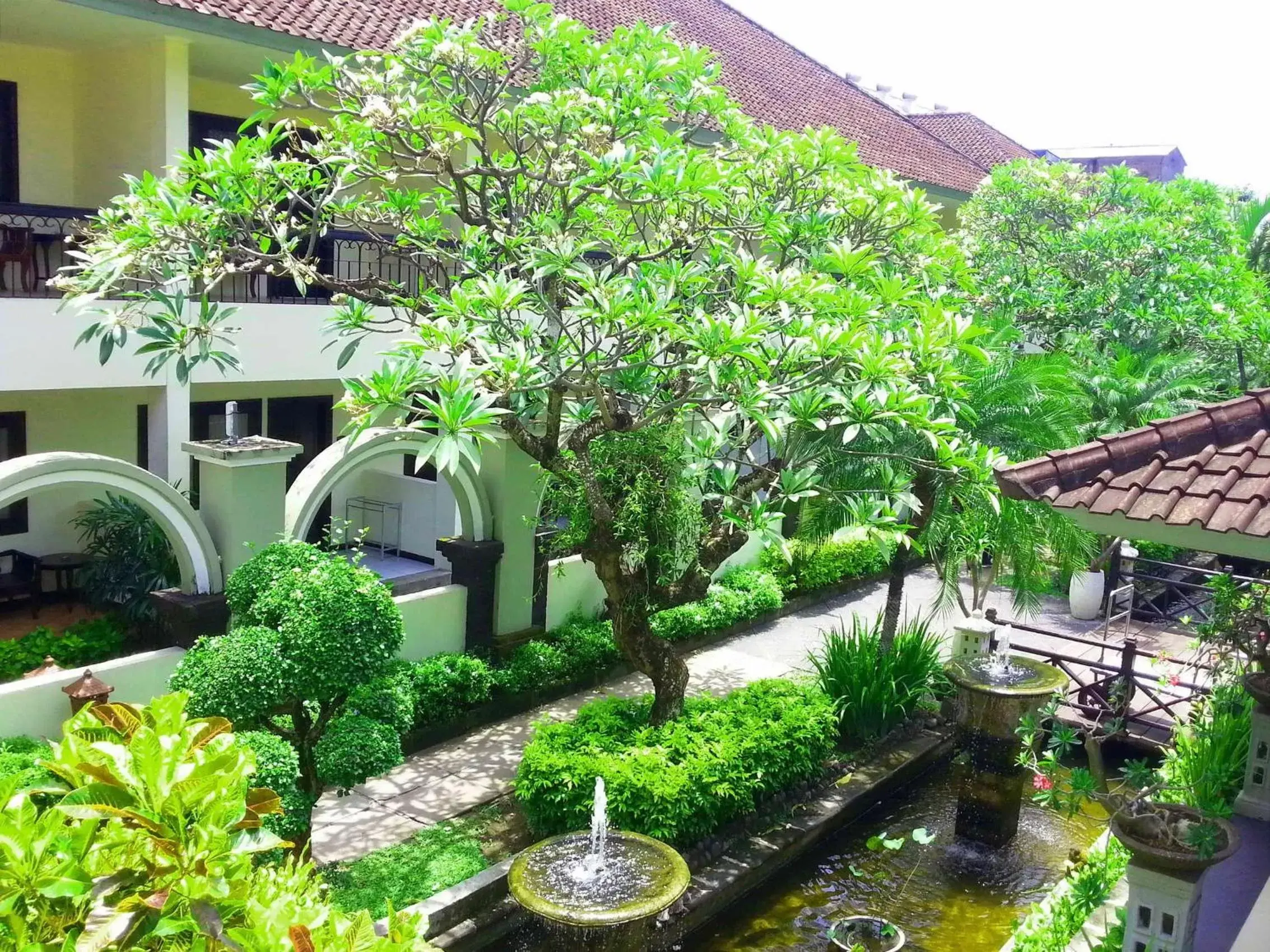 Garden, Property Building in Legian Paradiso Hotel