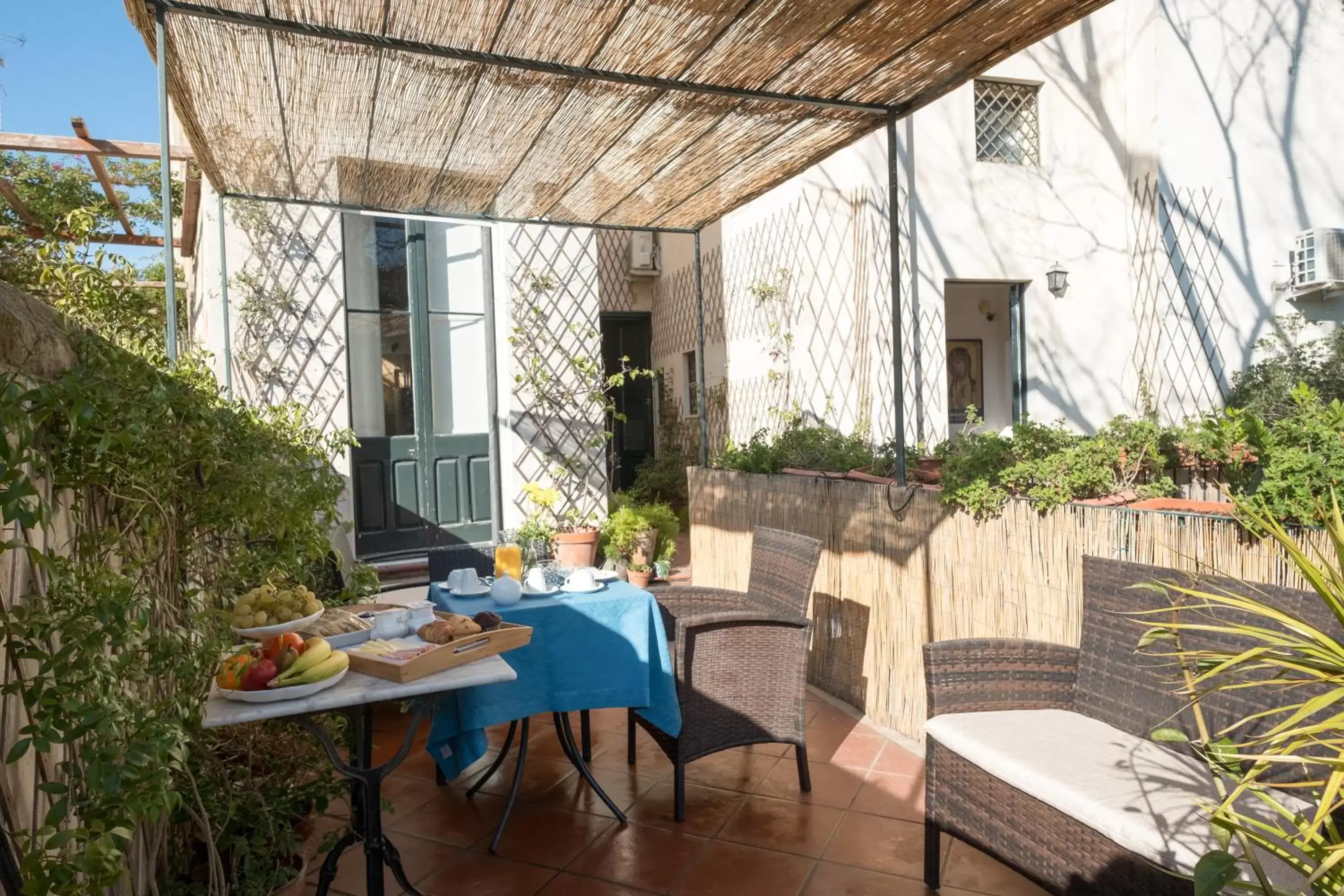 Balcony/Terrace, Restaurant/Places to Eat in Palazzo Bernardini Suites