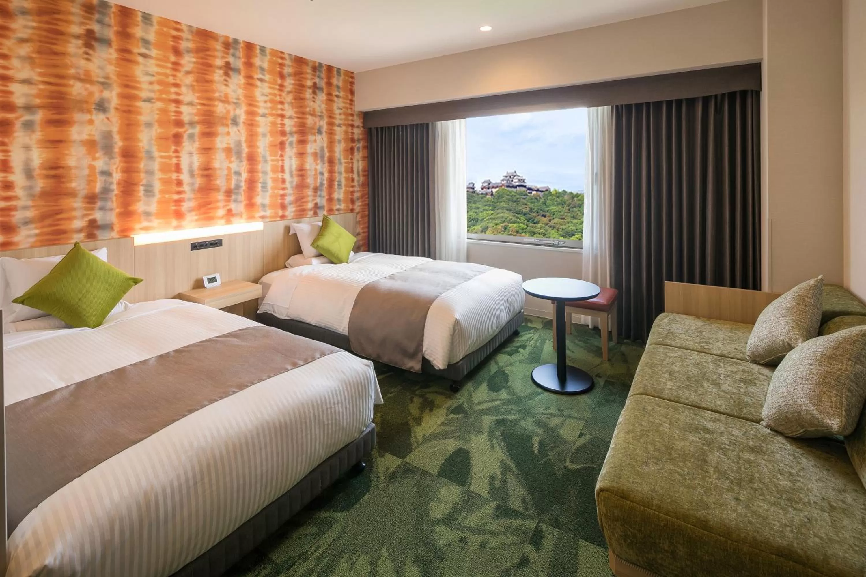 Photo of the whole room, Bed in HOTEL MYSTAYS Matsuyama