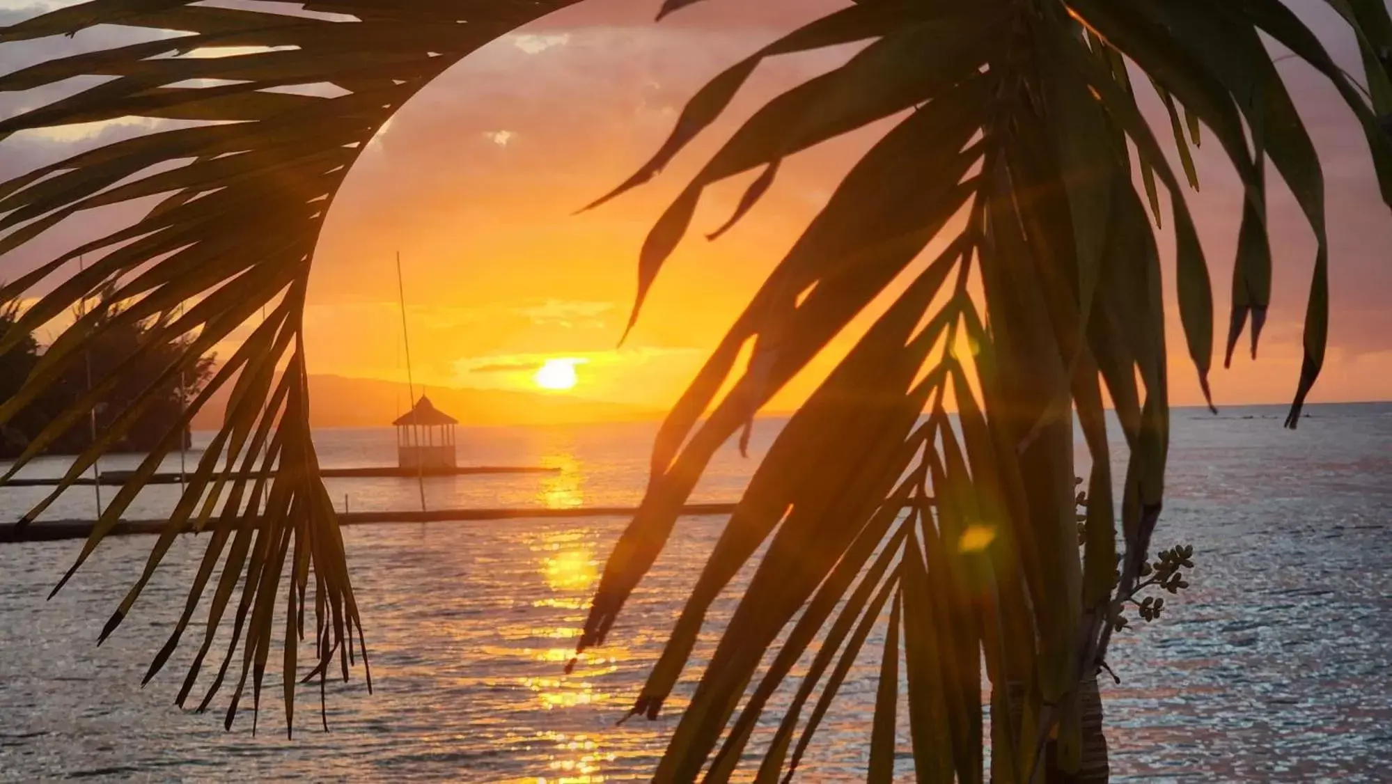 Sunrise/Sunset in Sand and Tan Beach Hotel