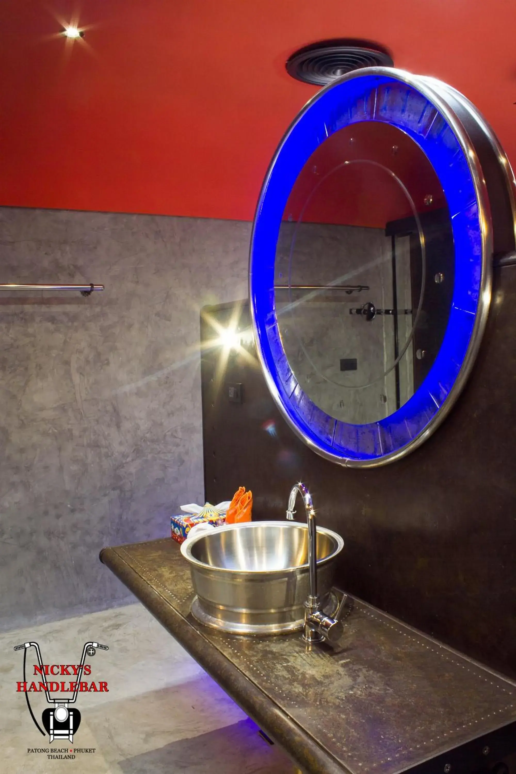 Bathroom in Nicky's Handlebar Bathroom in Nicky's Handlebar