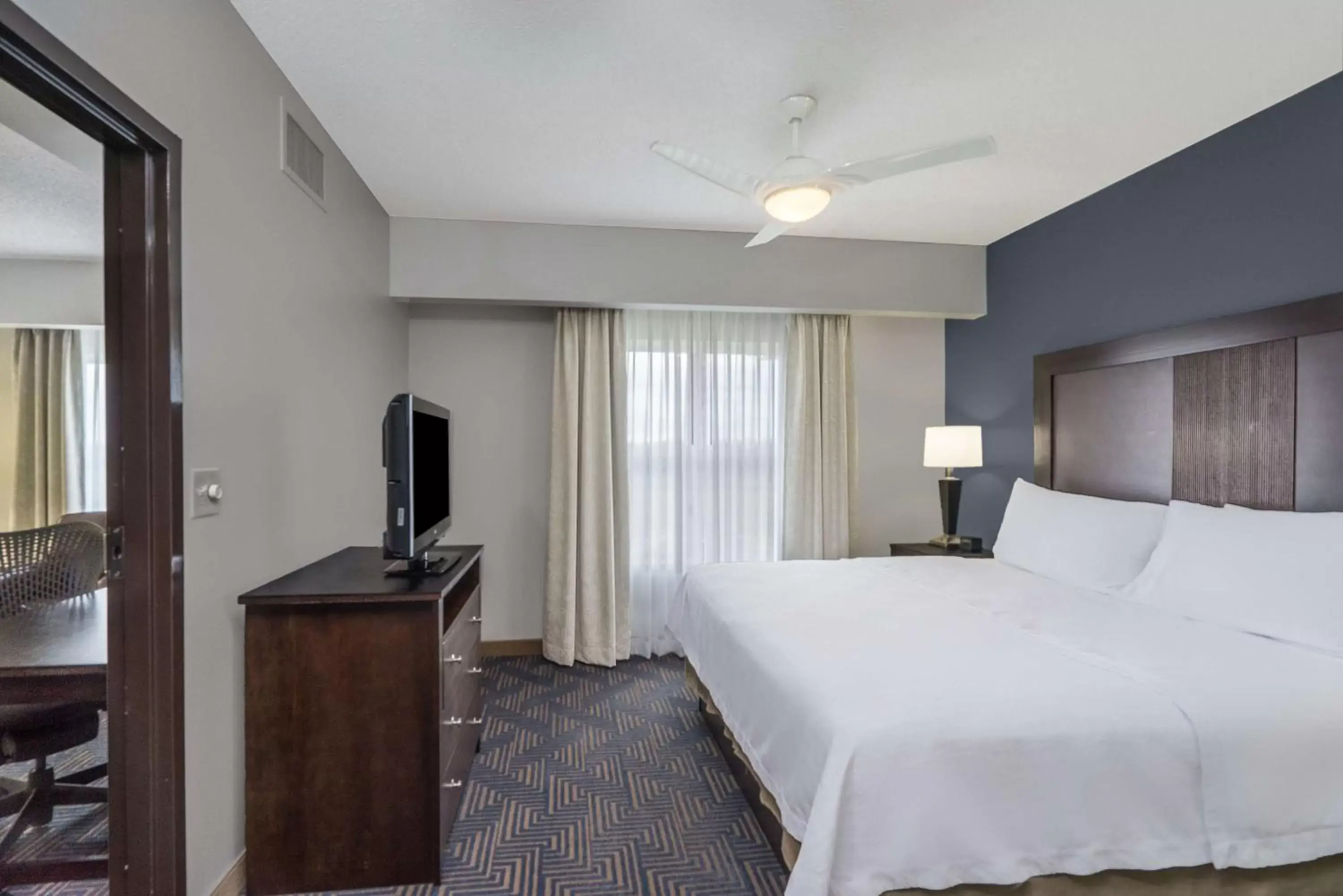 Bed in Homewood Suites by Hilton Louisville-East