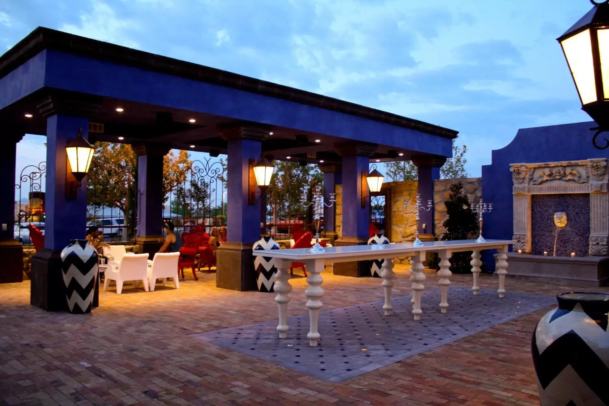 Patio, Restaurant/Places to Eat in Hotel Encanto de Las Cruces