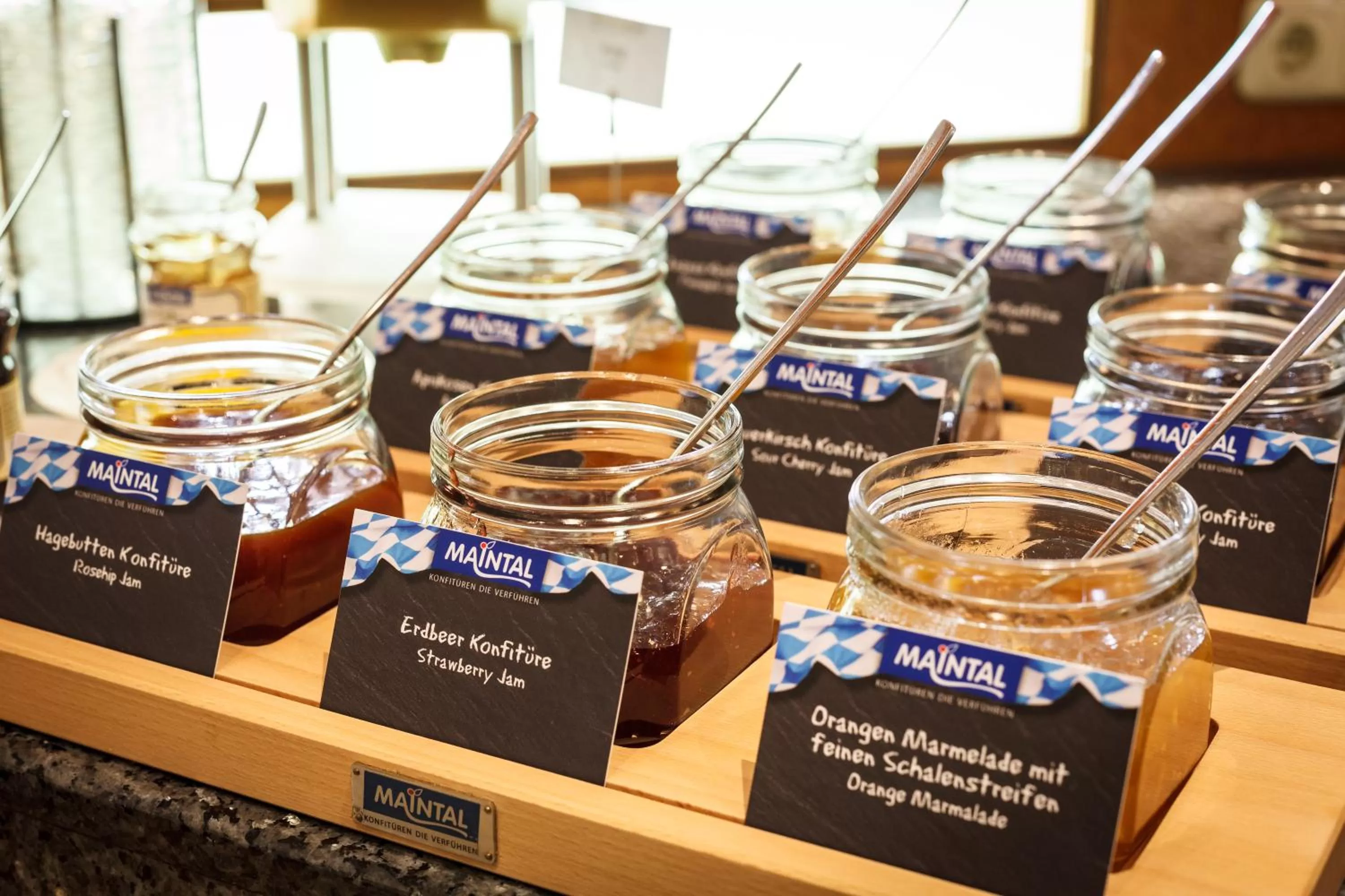 Buffet breakfast in Hotel Rheingold