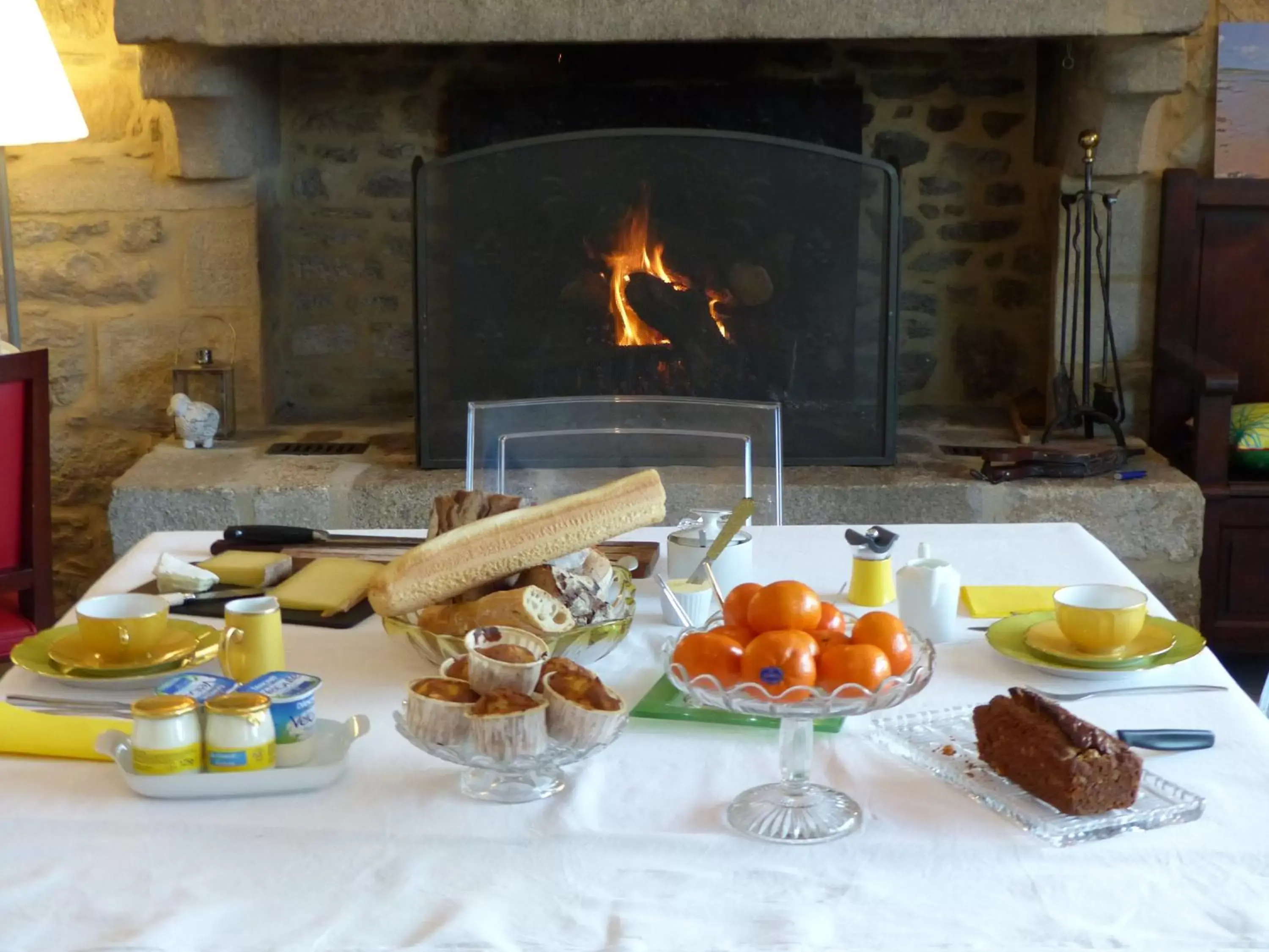 Breakfast in Les Chambres d'hôtes de Kérasquer