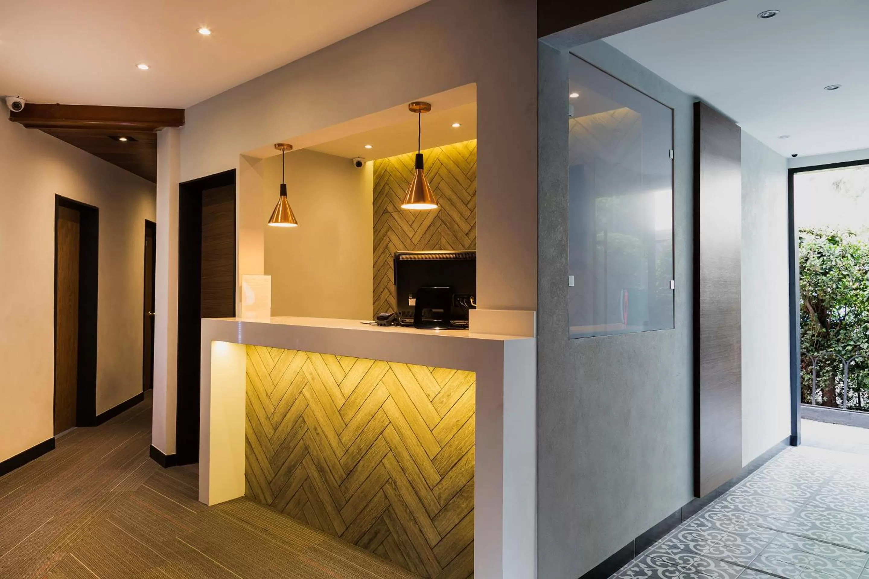 Lobby or reception in Hotel Marti