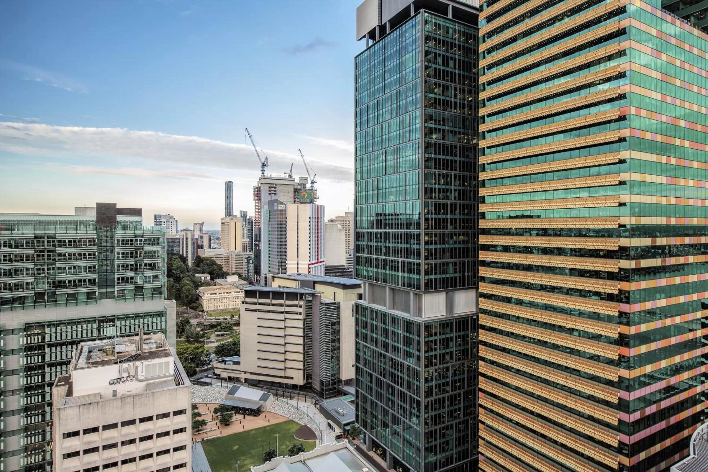 City view in Evolution Apartments