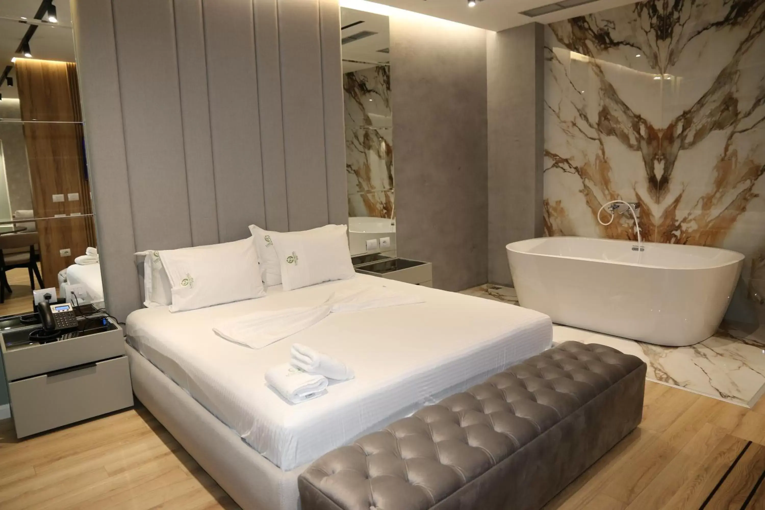 Bed in LORD Hotel Tirana