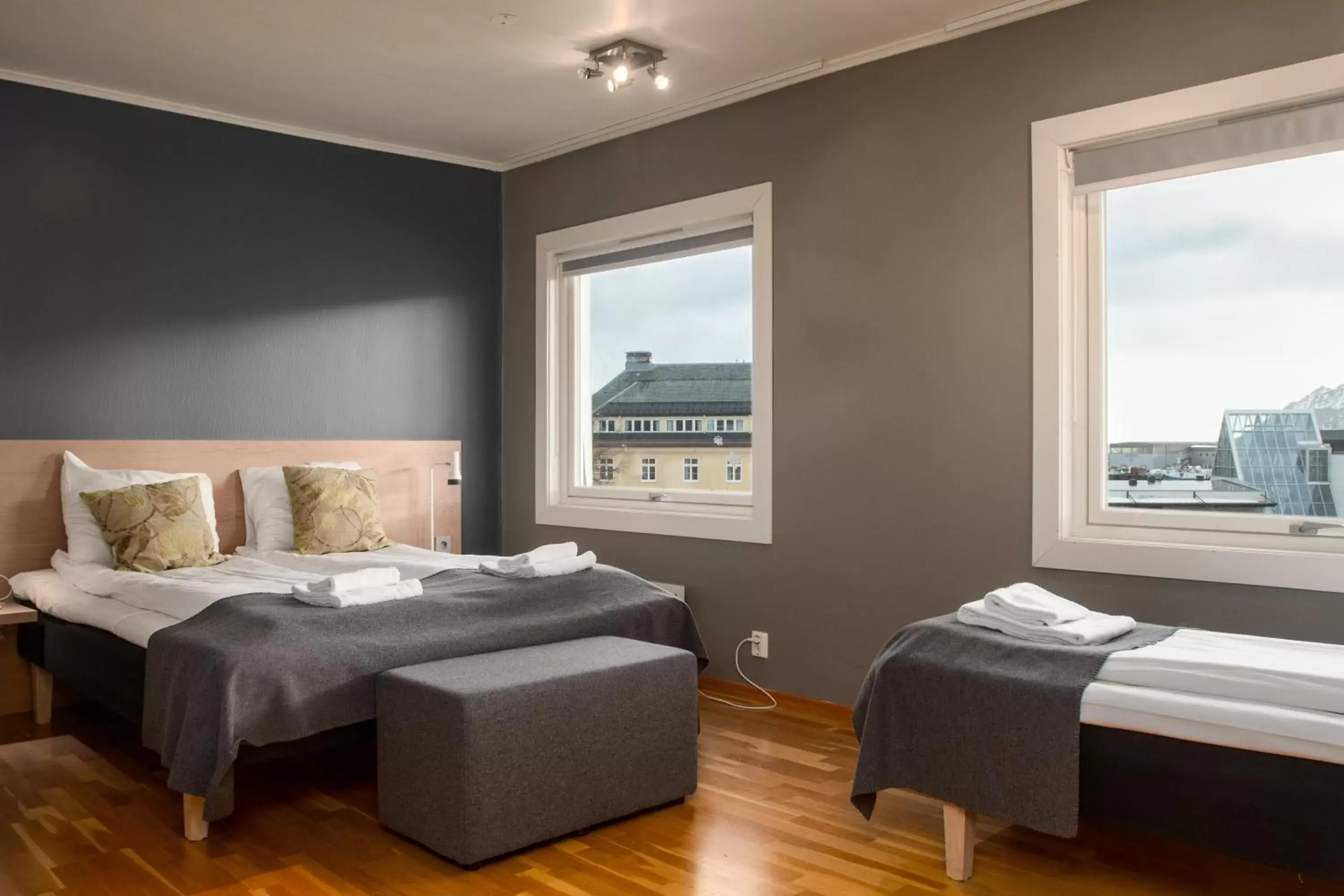 Bed in Fast Hotel Svolvær Bed in Fast Hotel Svolvær