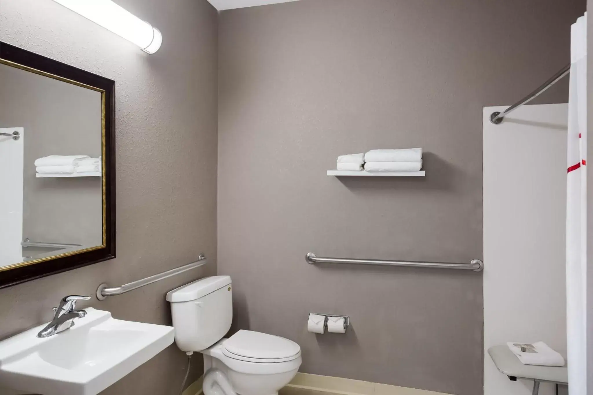 Bathroom in Red Roof Inn & Suites Bloomsburg - Mifflinville