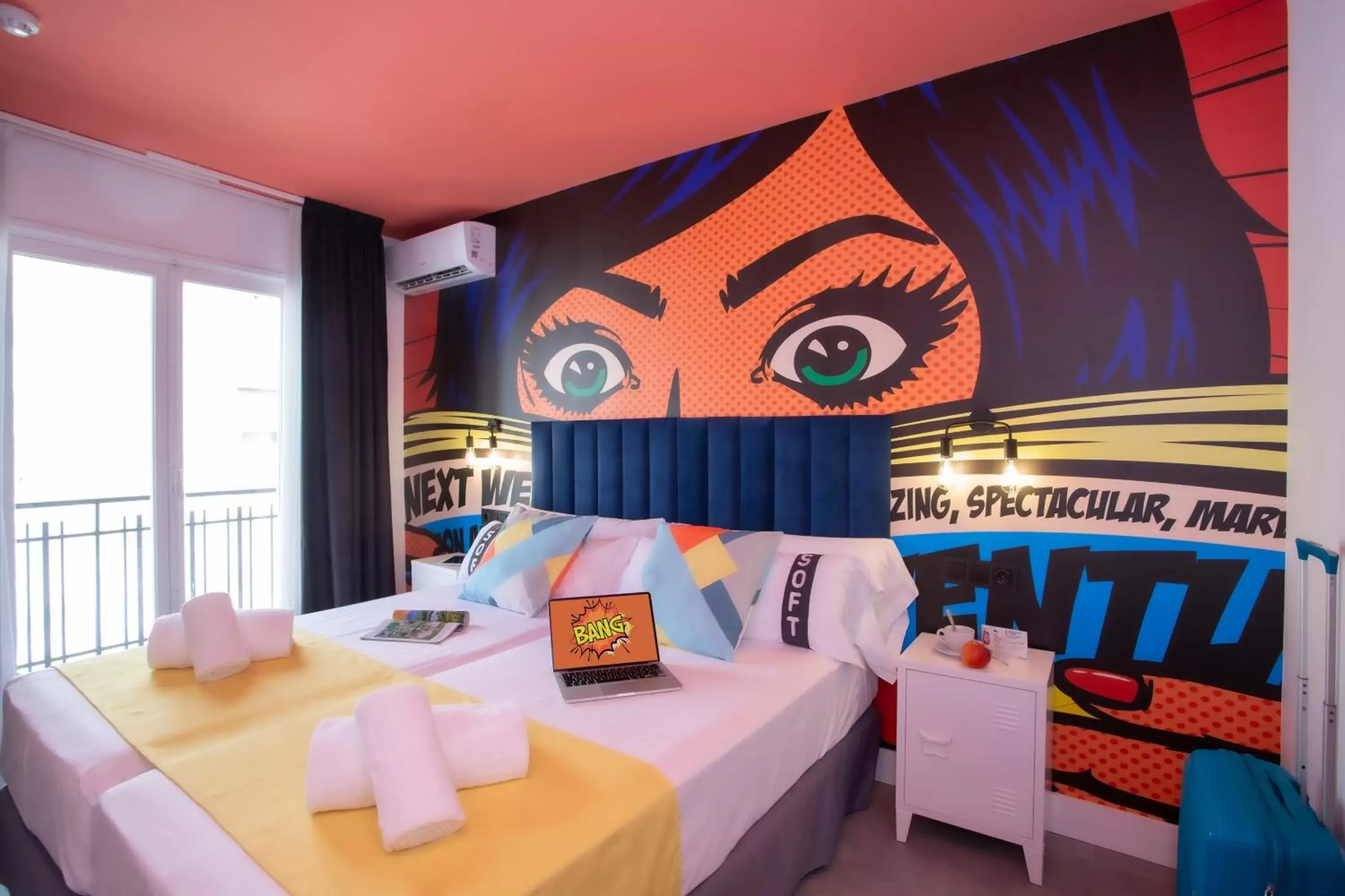 Bedroom, Bed in Casual Pop Art Benidorm